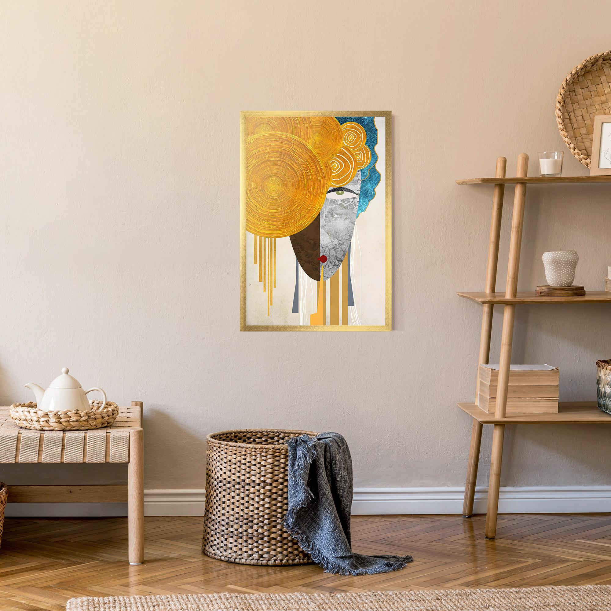 Poster Înrămat Abstract Grey Face 1 mockup 9