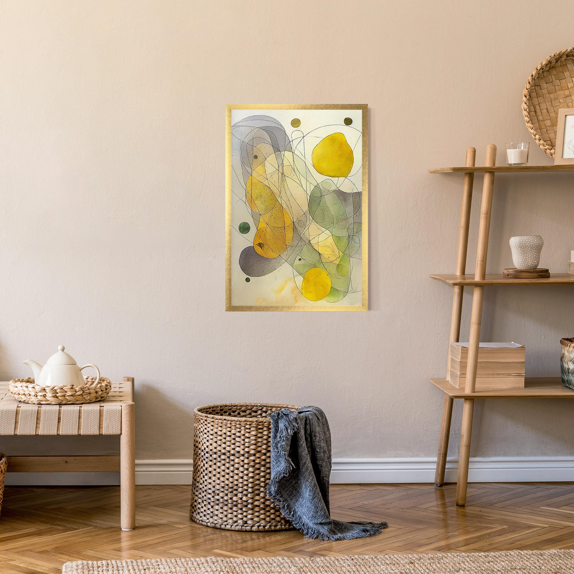 Poster Înrămat Abstract Lemons mockup 9