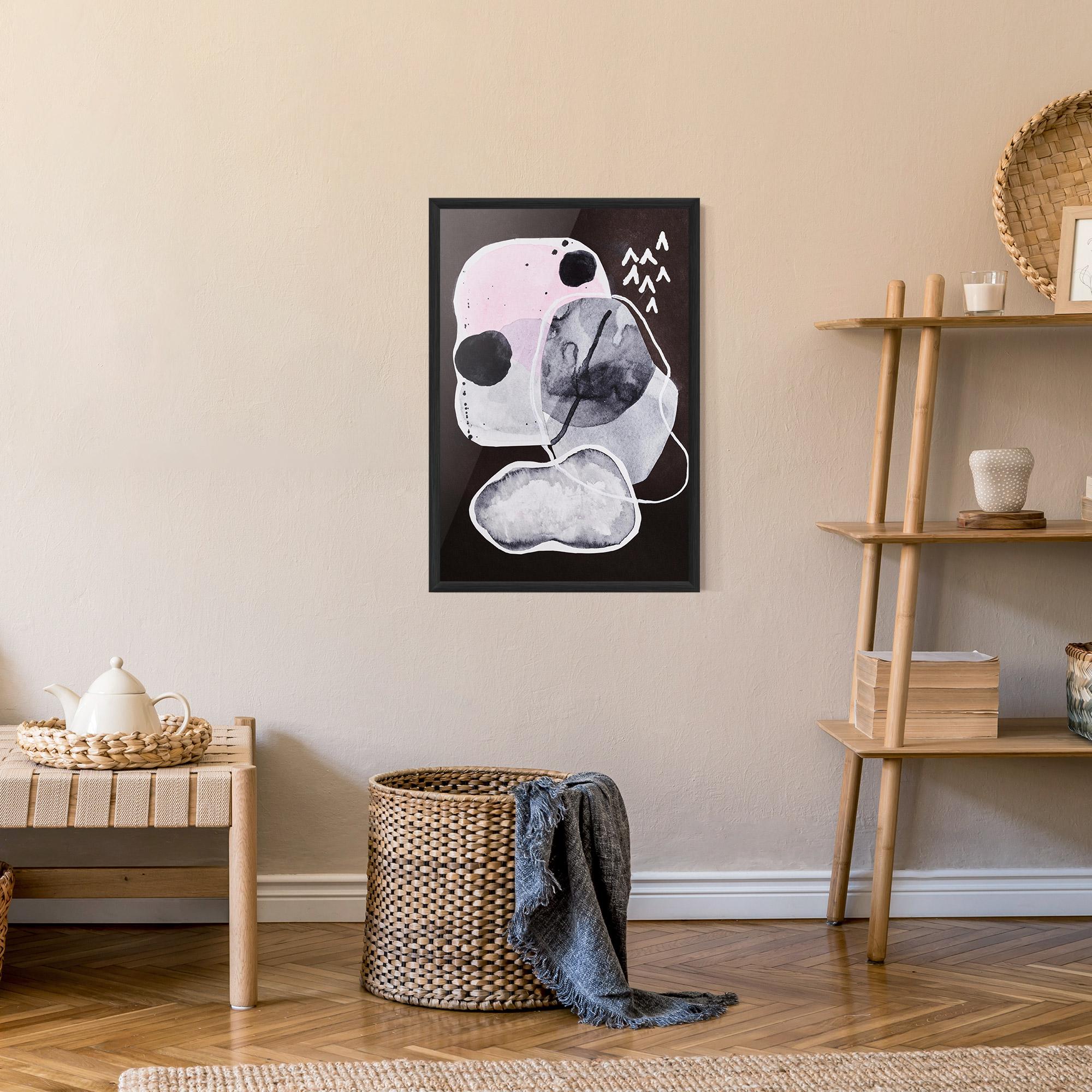 Poster Înrămat Abstract Collage mockup 9