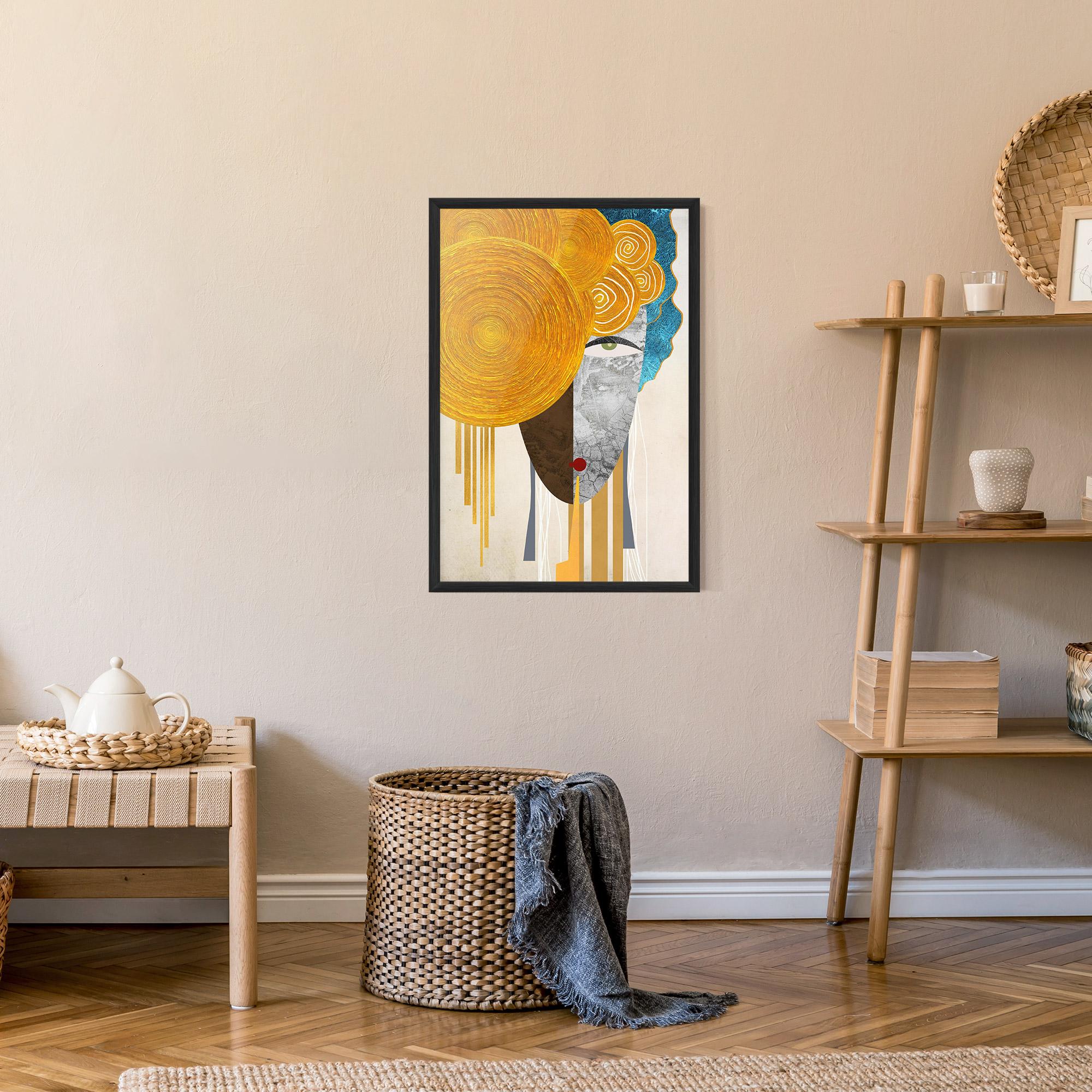 Poster Înrămat Abstract Grey Face 1 mockup 9