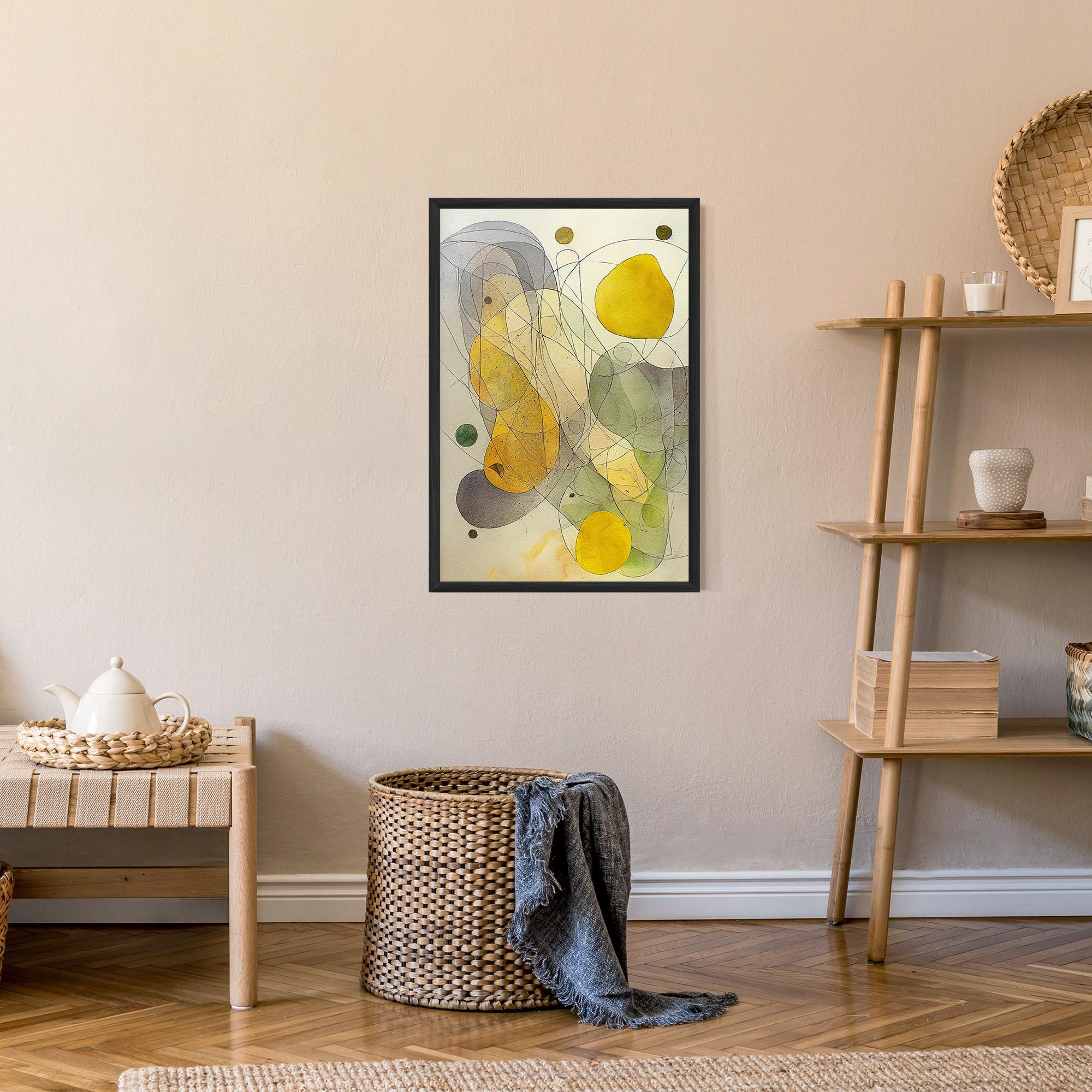 Poster Înrămat Abstract Lemons mockup 9