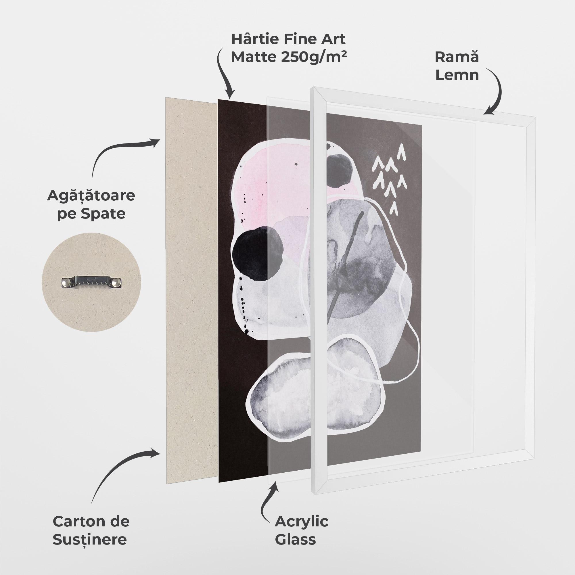 Poster Înrămat Abstract Collage mockup 1