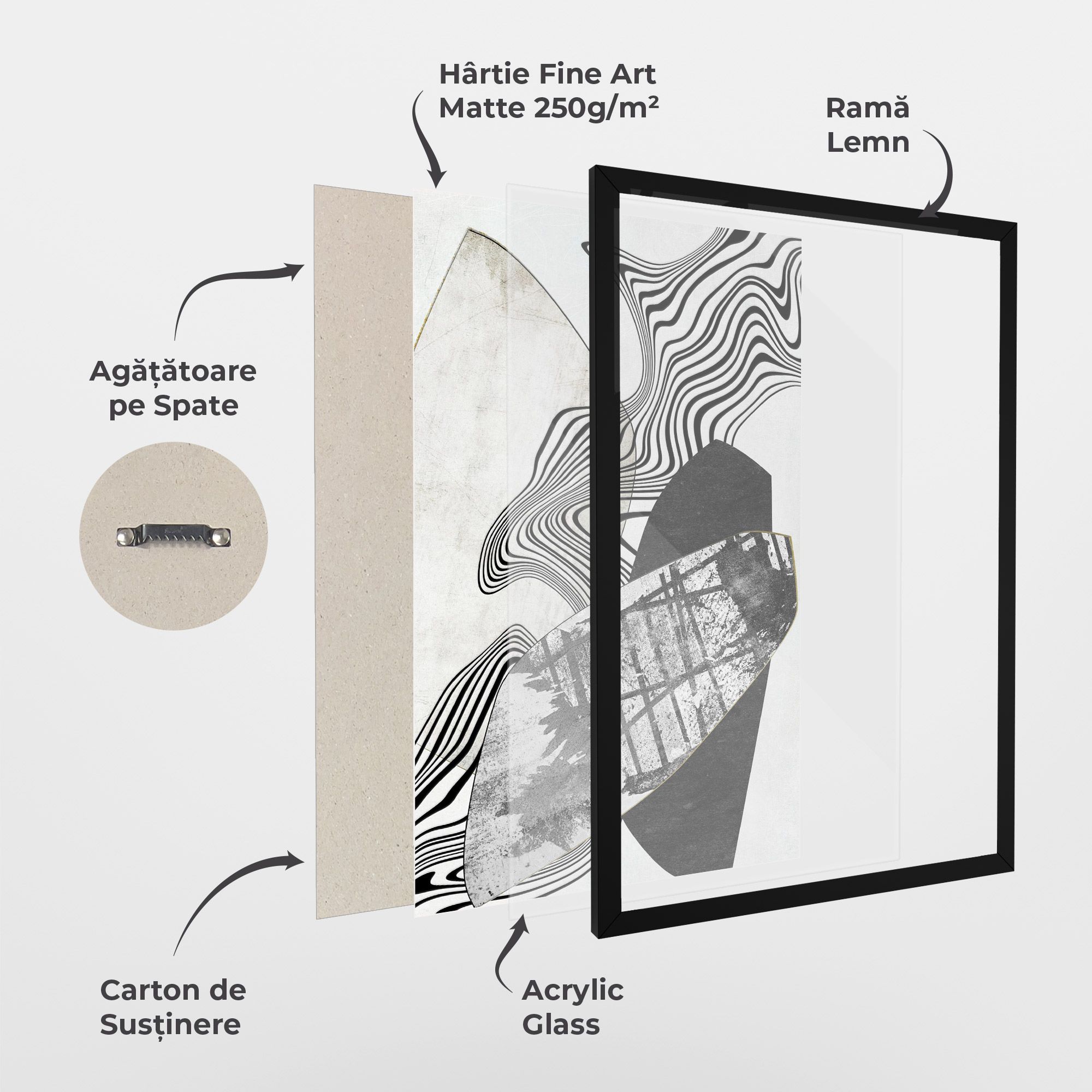 Abstract Black Lines mockup 1