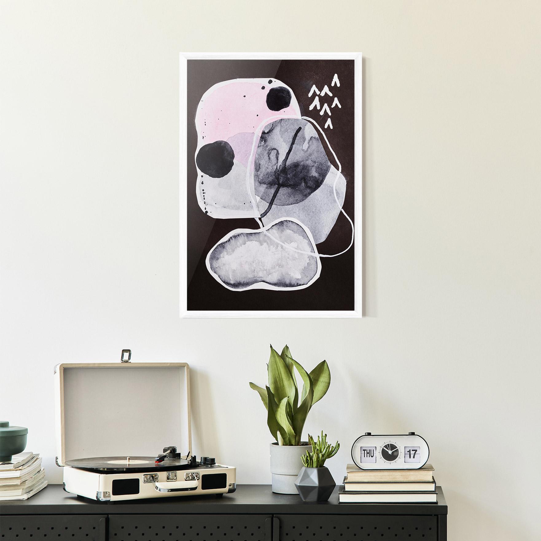 Poster Înrămat Abstract Collage mockup 2