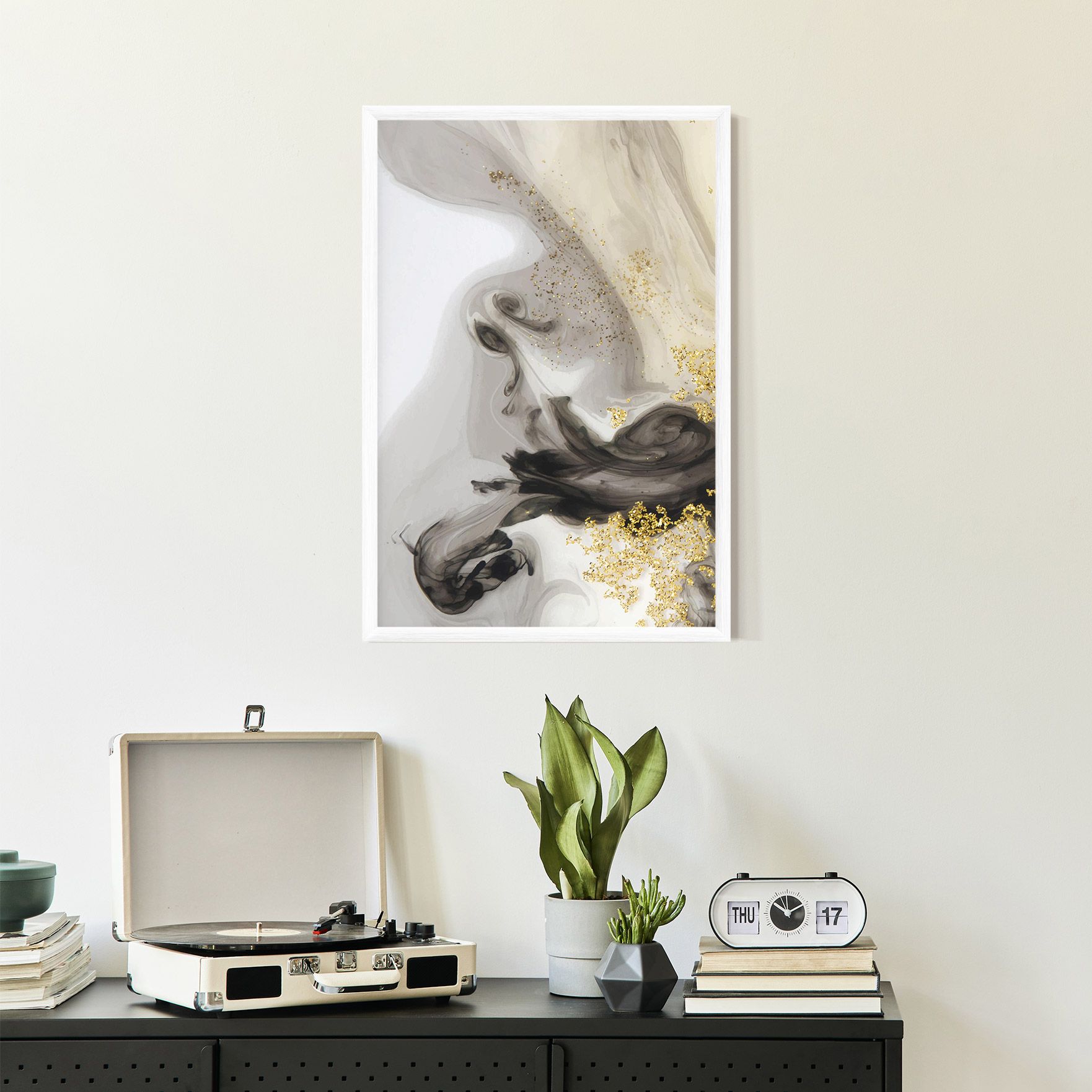 Gold Glitter Watercolor mockup 2