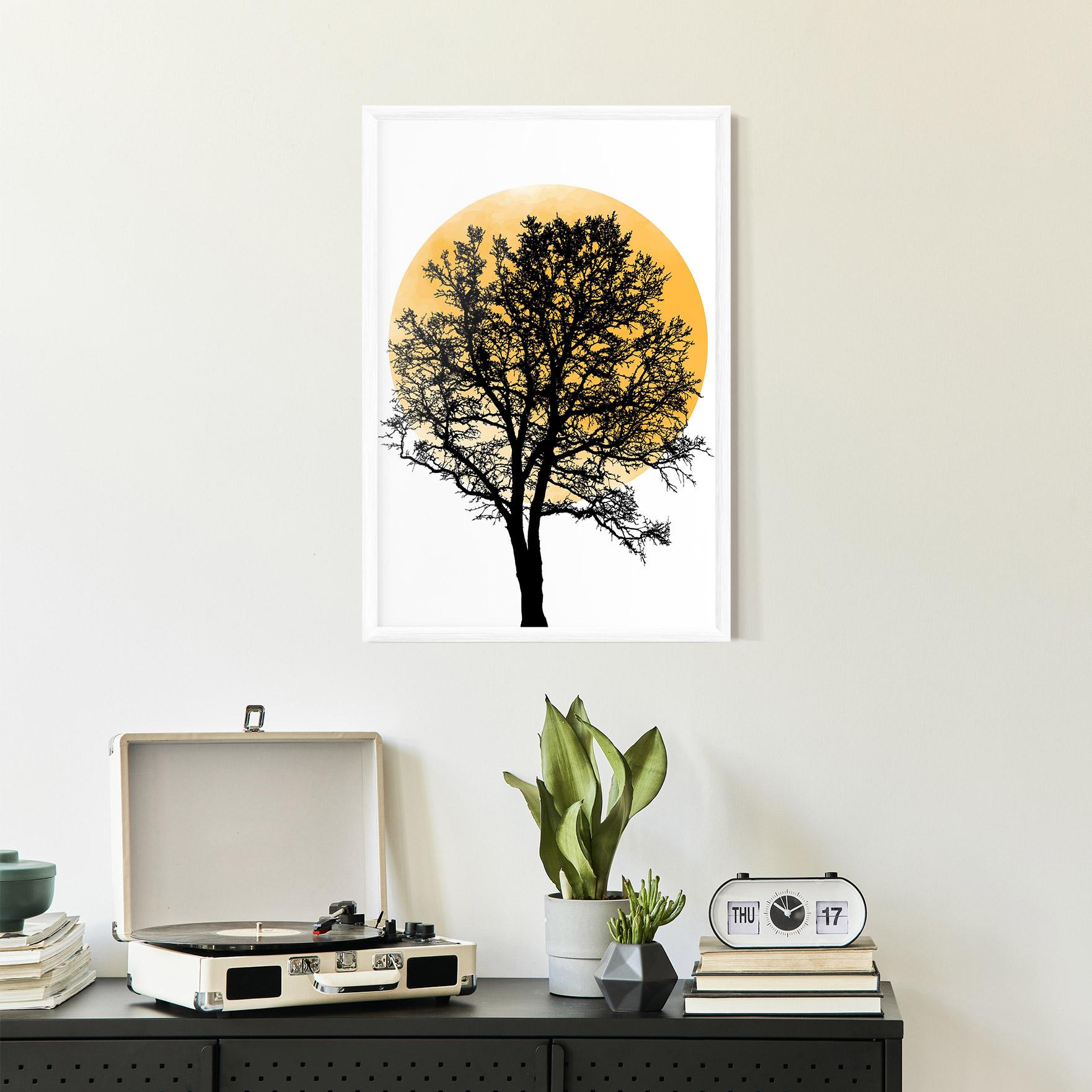 Poster Înrămat Orange Sun 01 mockup 2