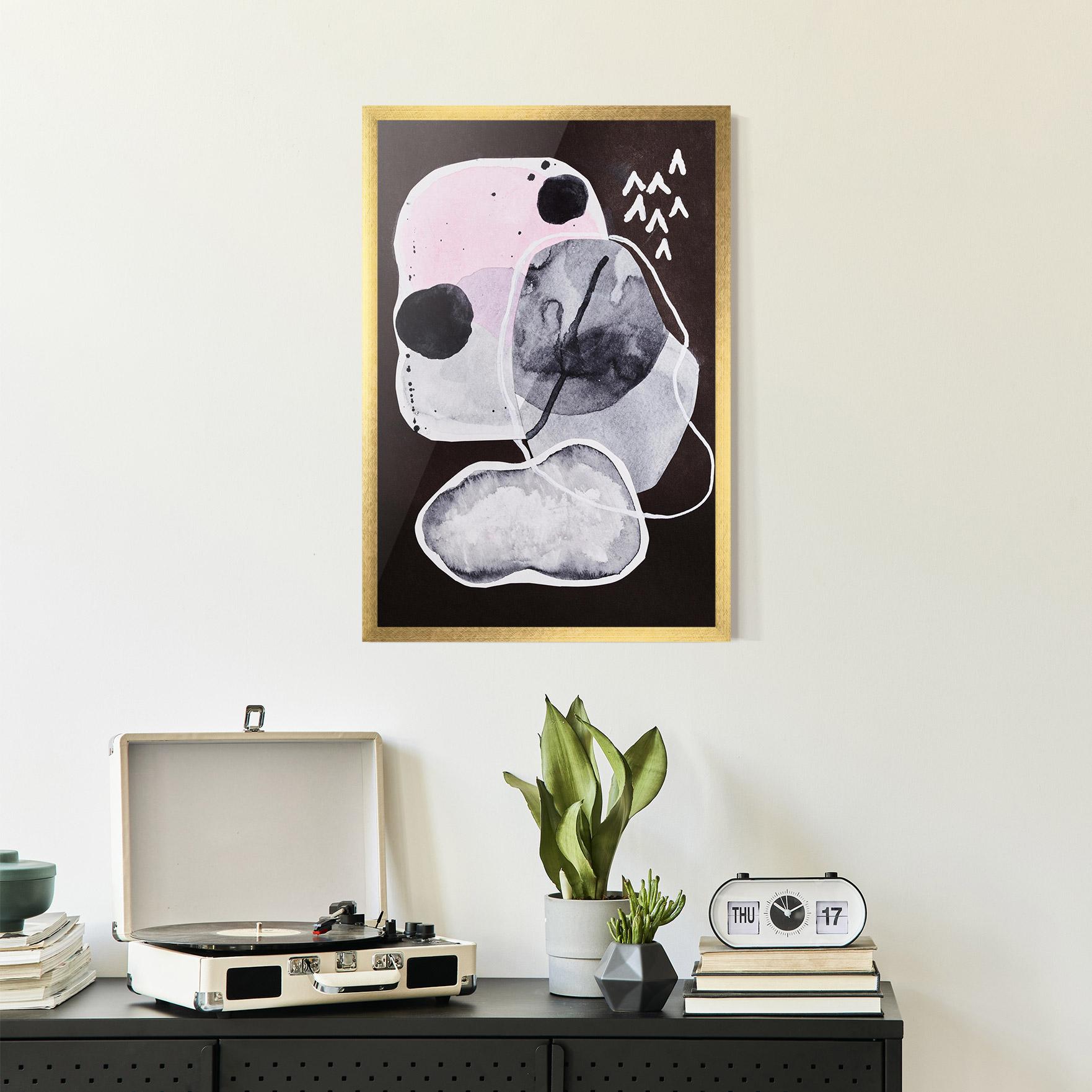 Poster Înrămat Abstract Collage mockup 2