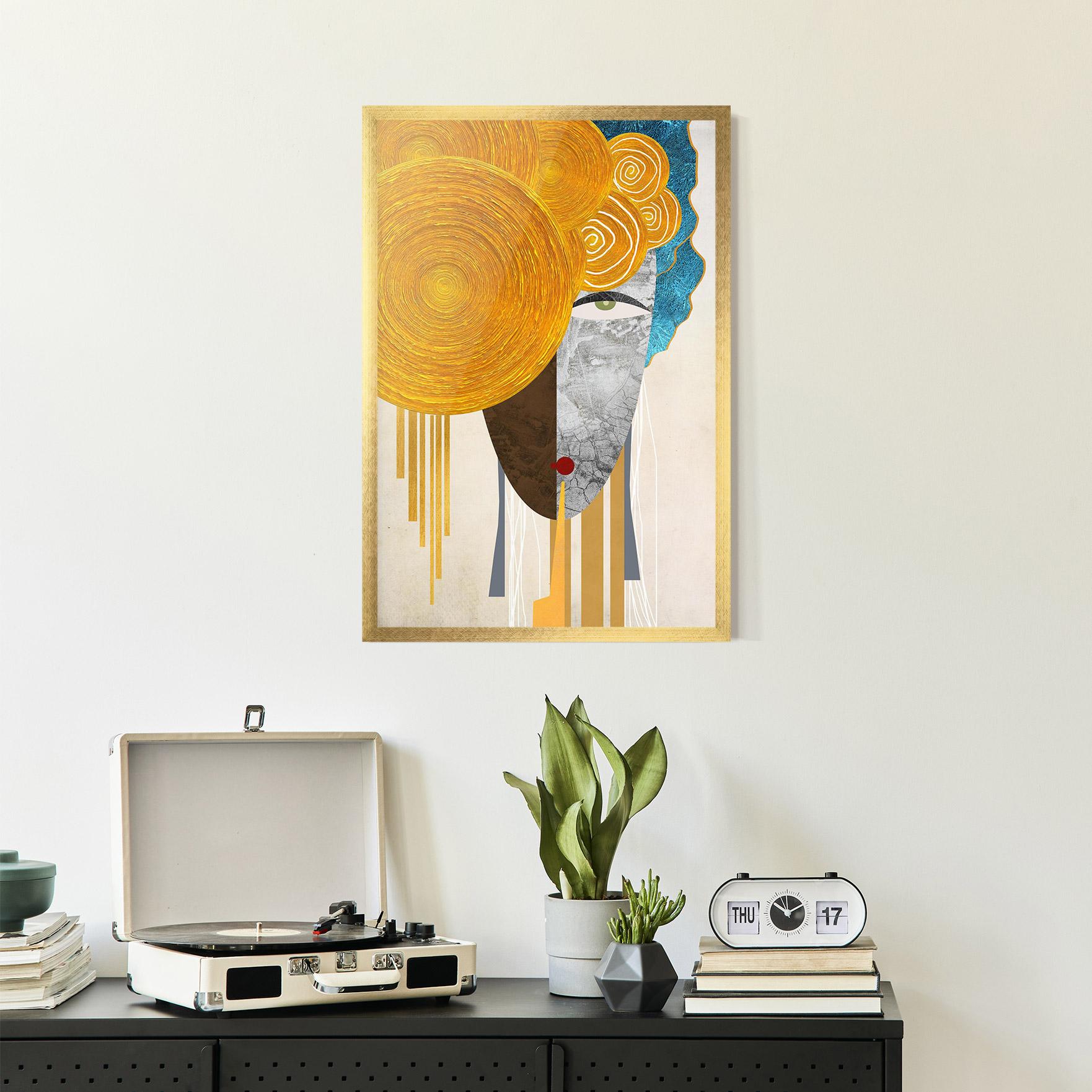 Poster Înrămat Abstract Grey Face 1 mockup 2