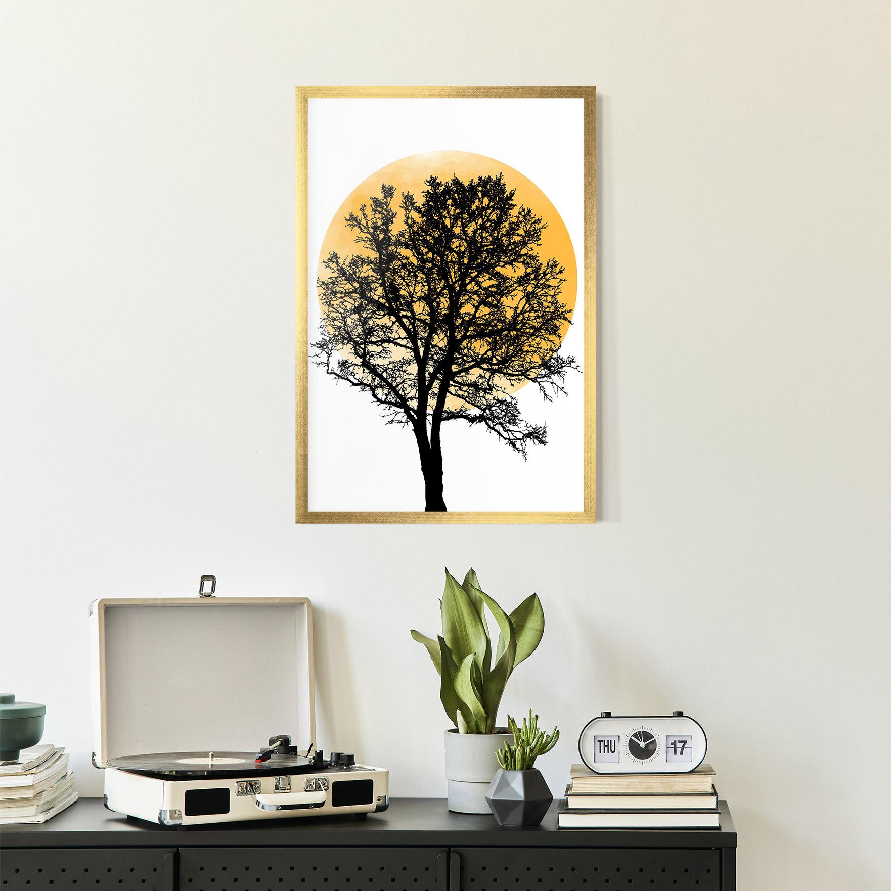 Poster Înrămat Orange Sun 01 mockup 2