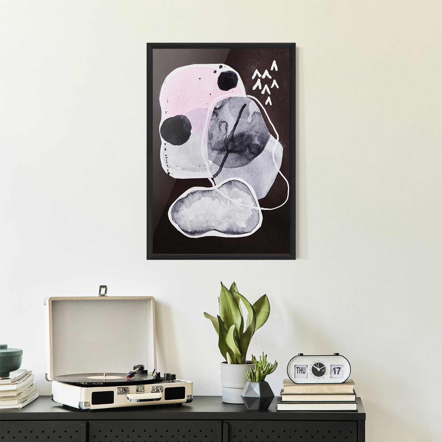 Poster Înrămat Abstract Collage mockup 2