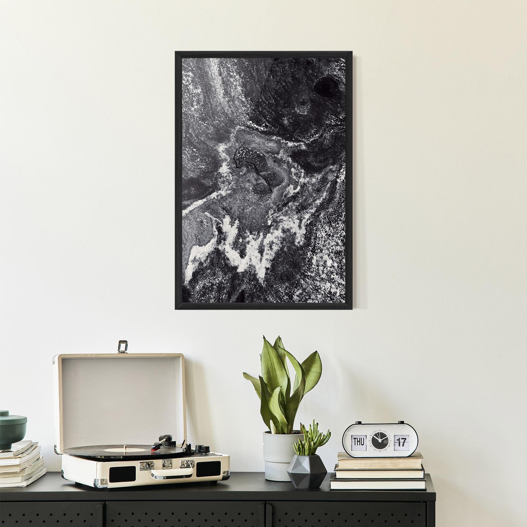 Poster Înrămat Black And White Abstract mockup 2