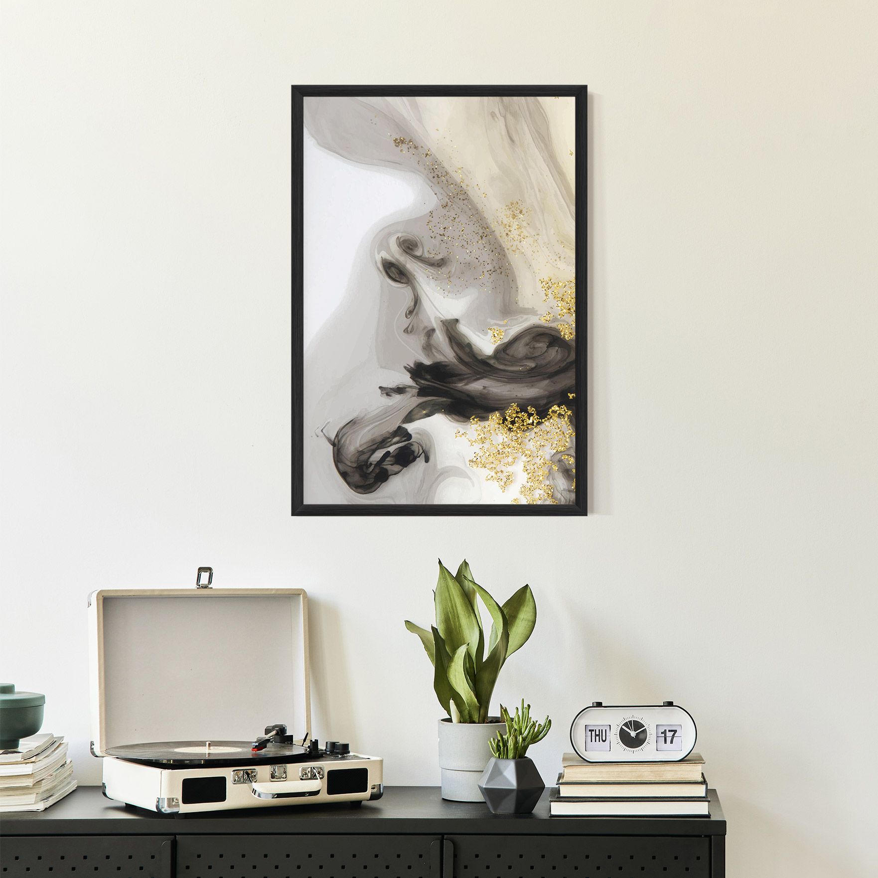 Gold Glitter Watercolor mockup 2