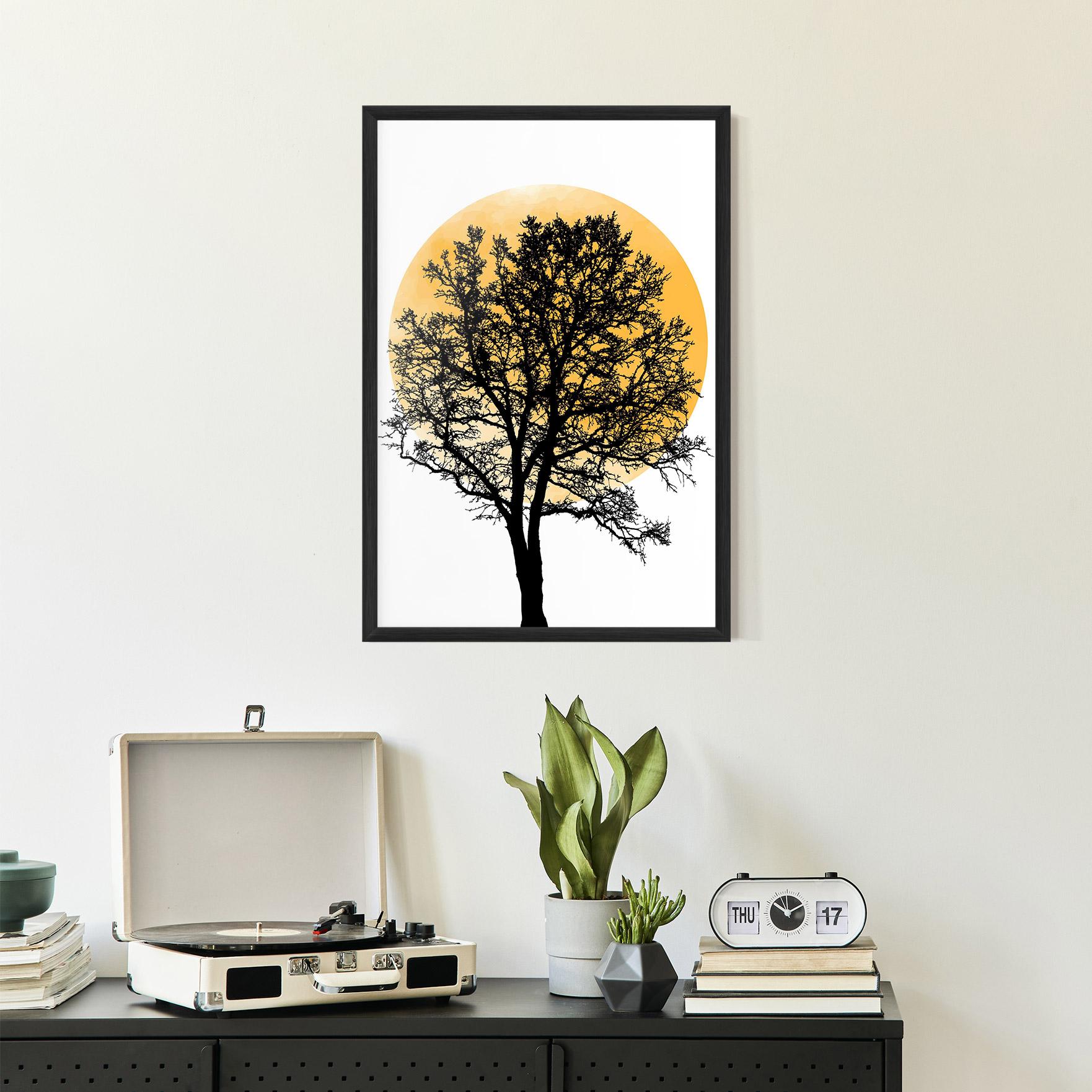 Poster Înrămat Orange Sun 01 mockup 2