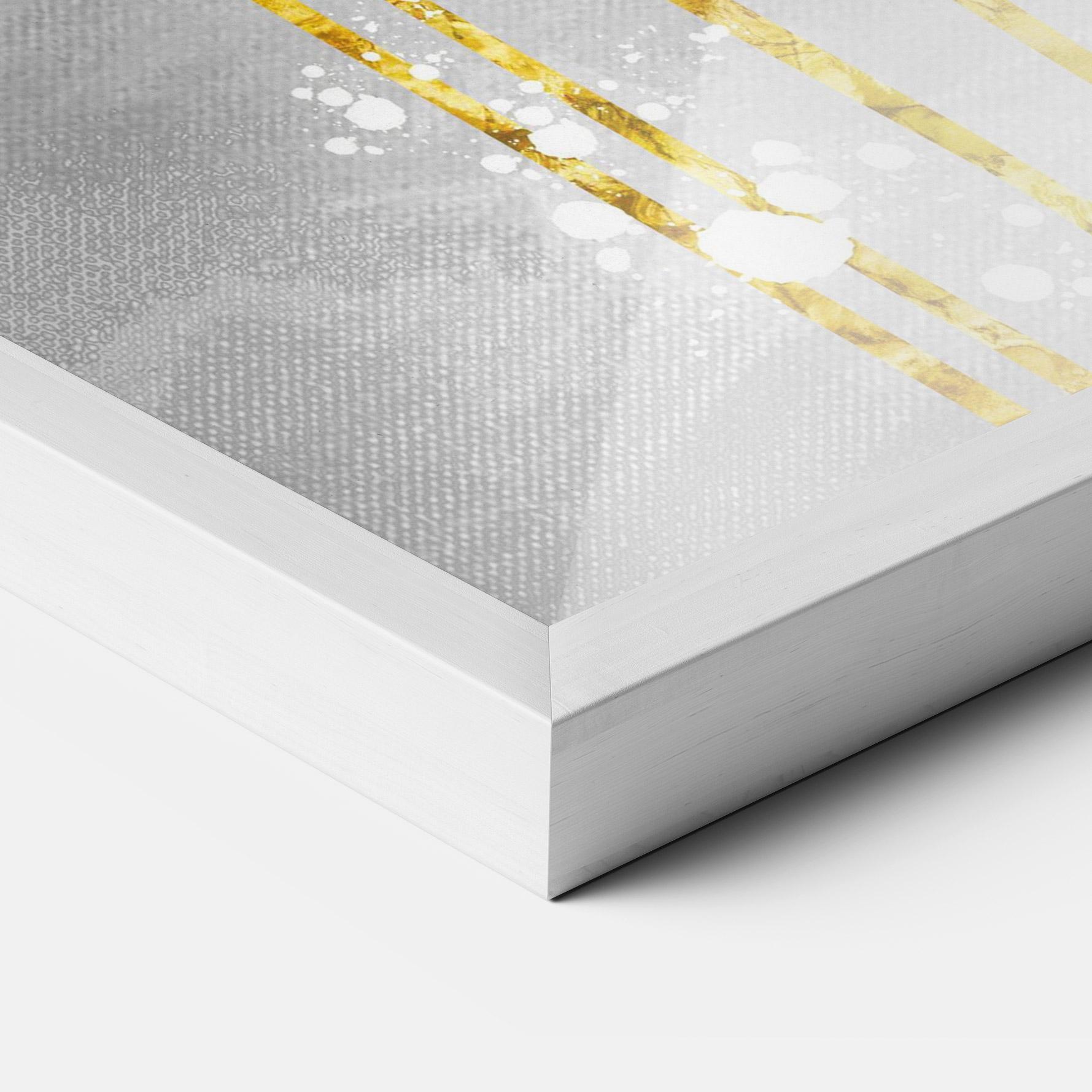 Poster Înrămat Gold Moon And Birds mockup 3