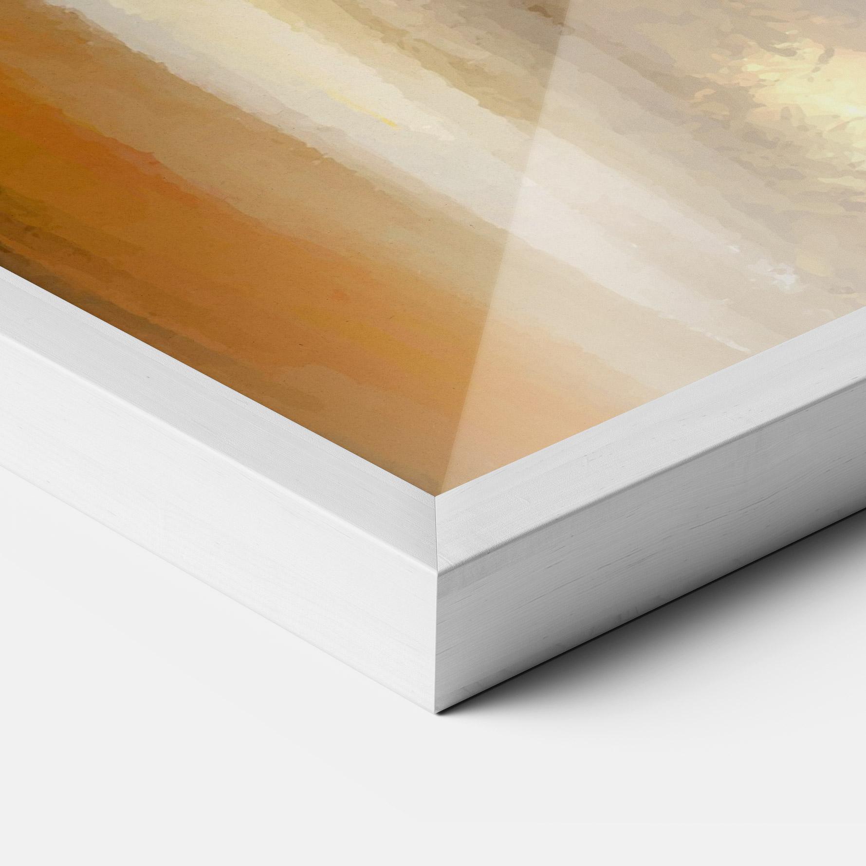 Poster Înrămat Golden Brown Art mockup 3