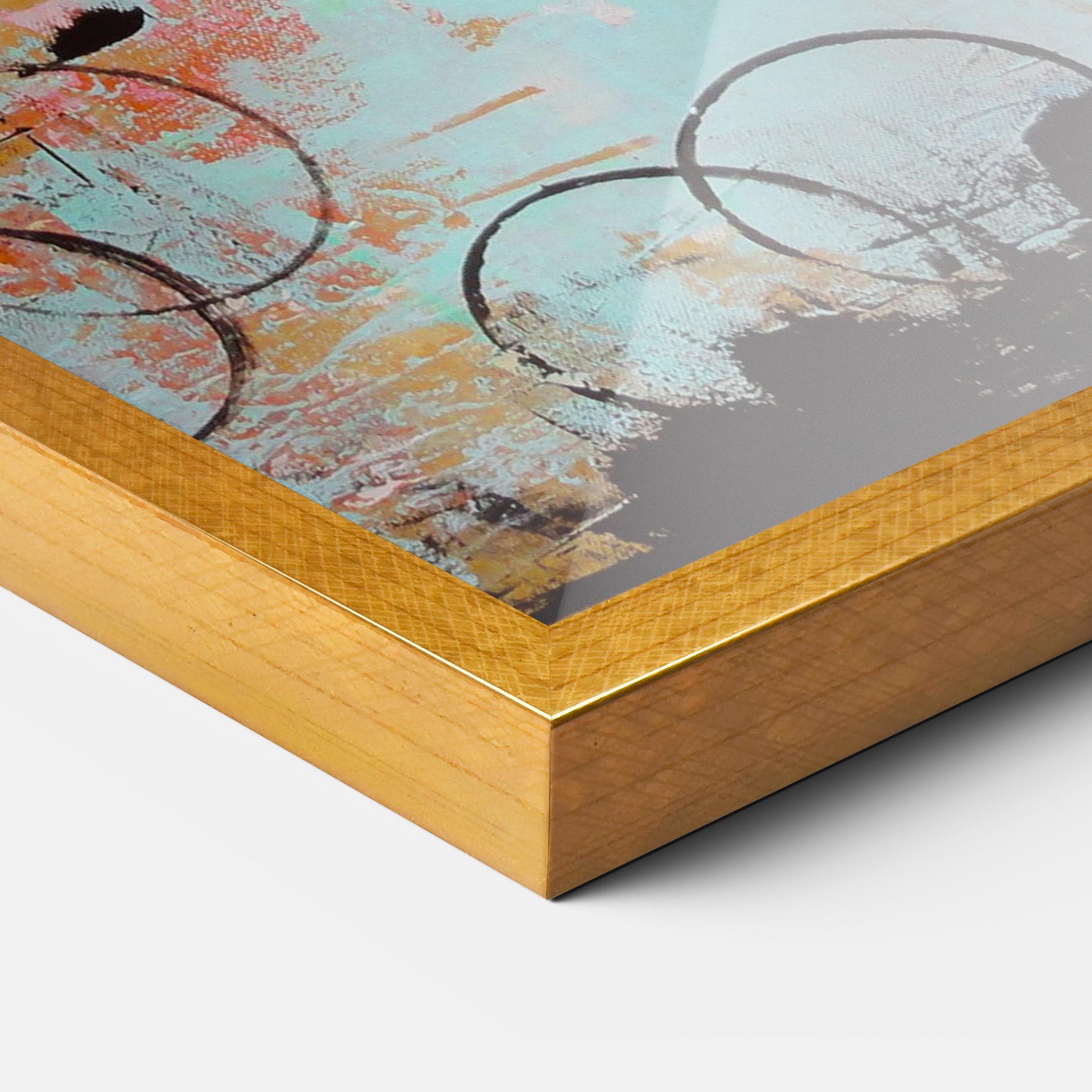 Poster Înrămat Abstract Pink Circle mockup 3