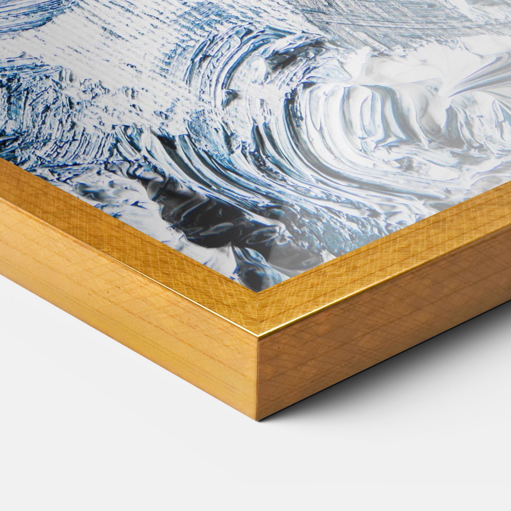 Cream Textured Painting mockup 3