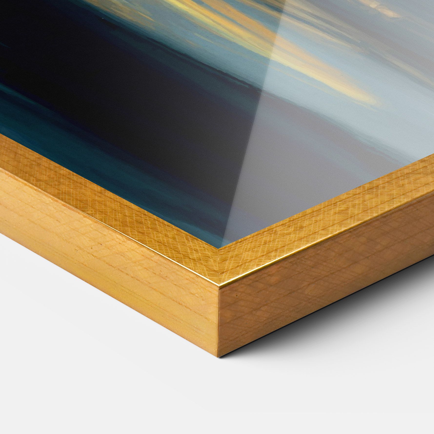 Golden Black Blue Art mockup 3