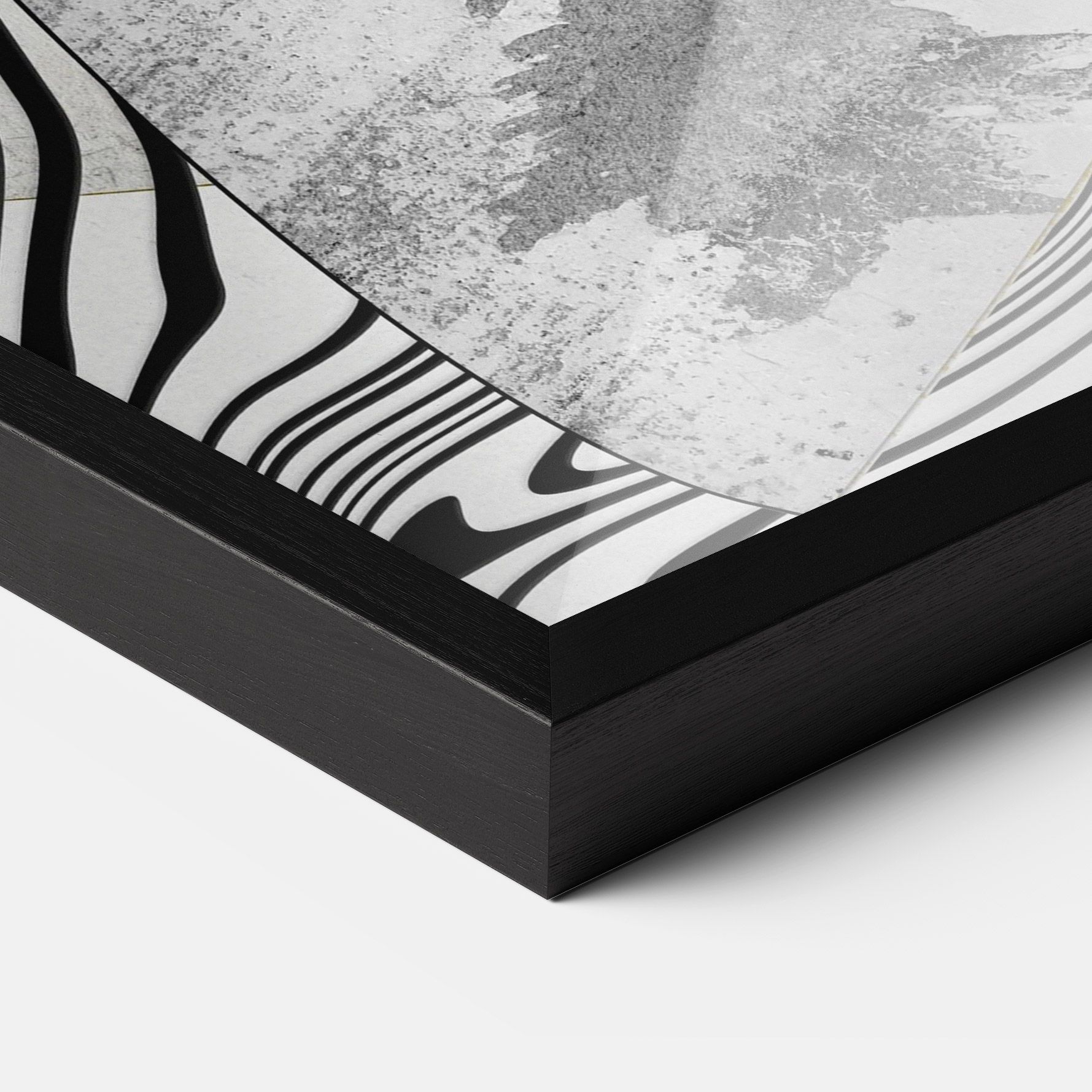 Abstract Black Lines mockup 3