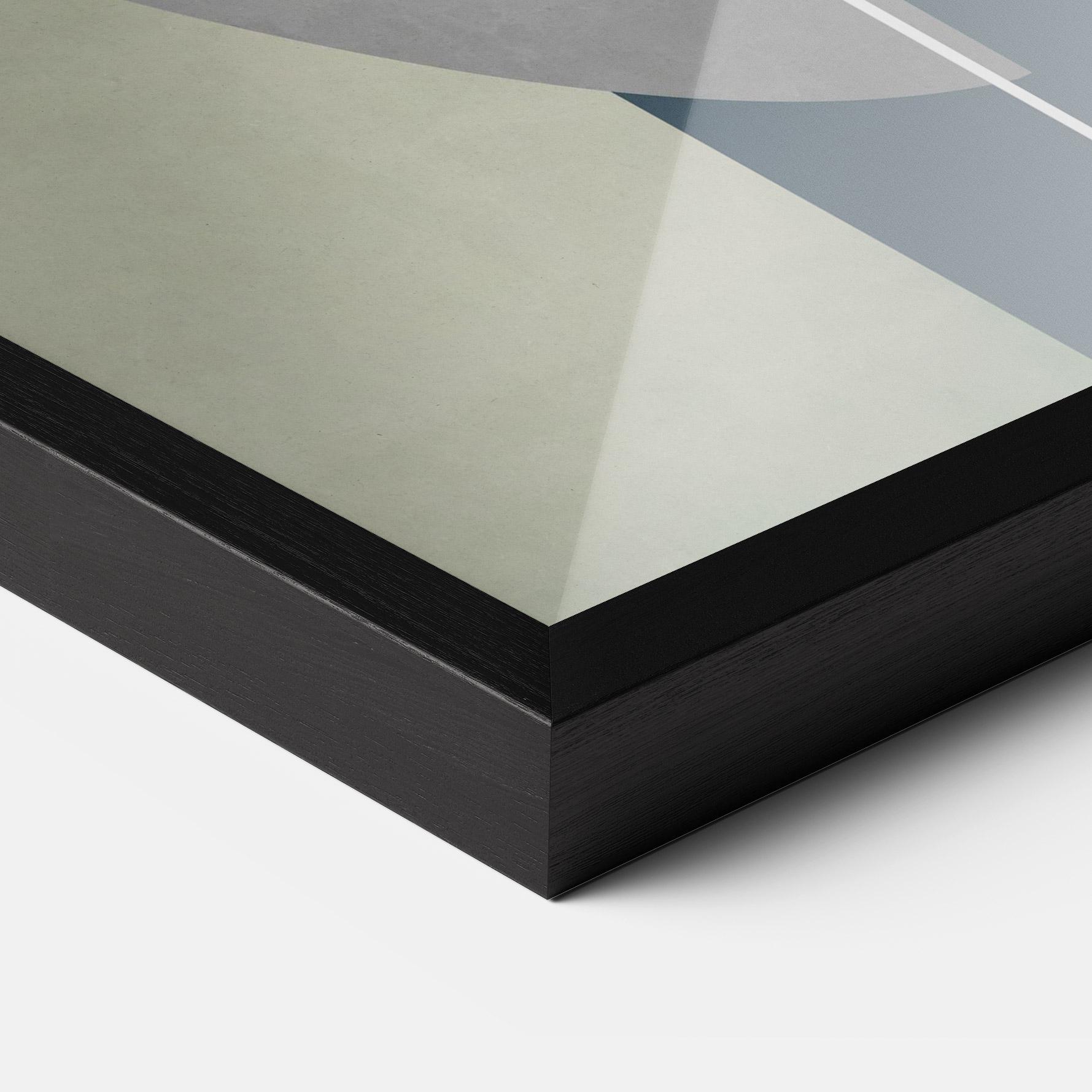 Poster Înrămat Abstract Brown Face mockup 3