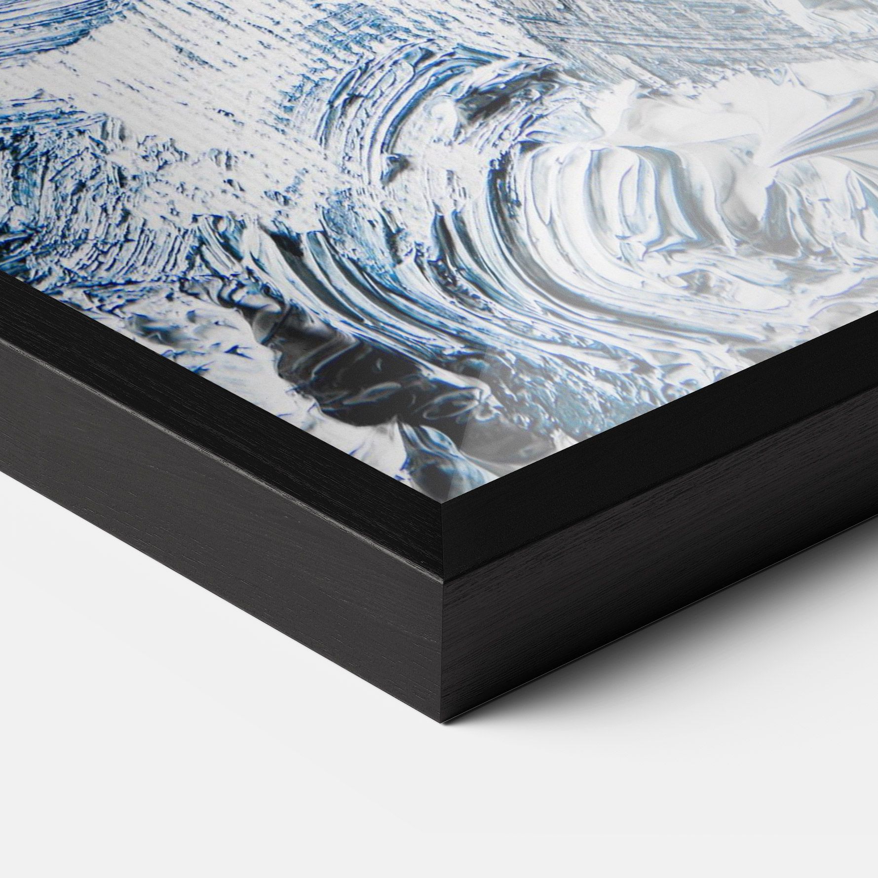 Cream Textured Painting mockup 3