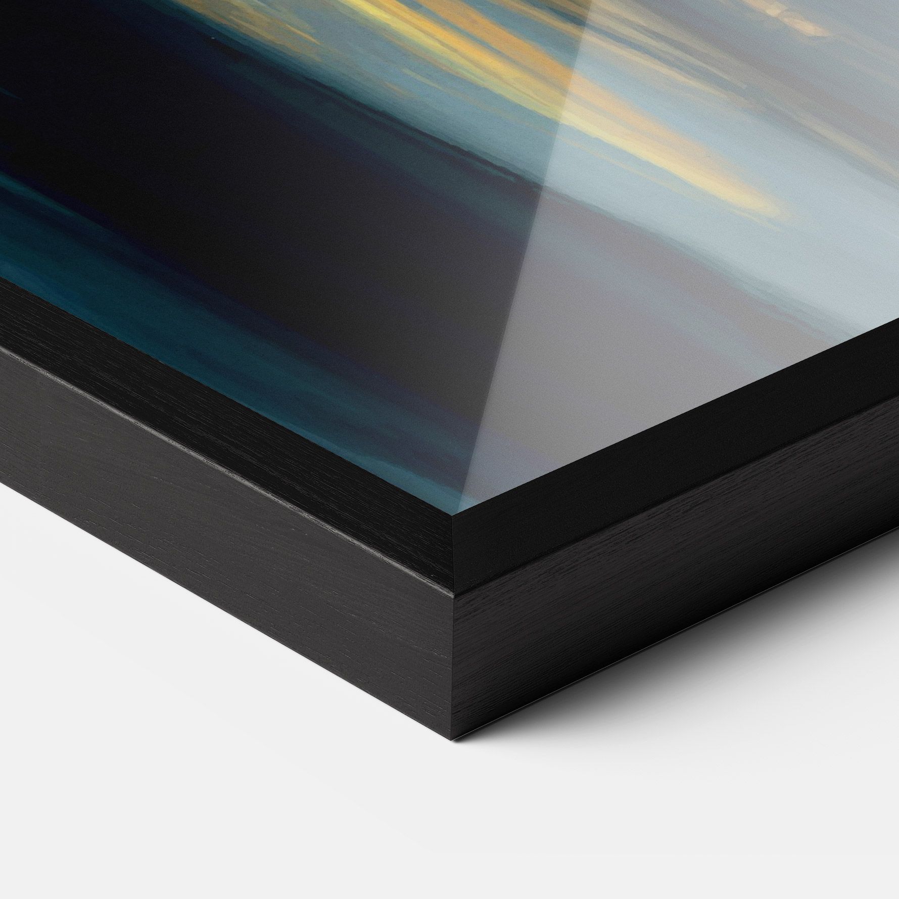 Golden Black Blue Art mockup 3