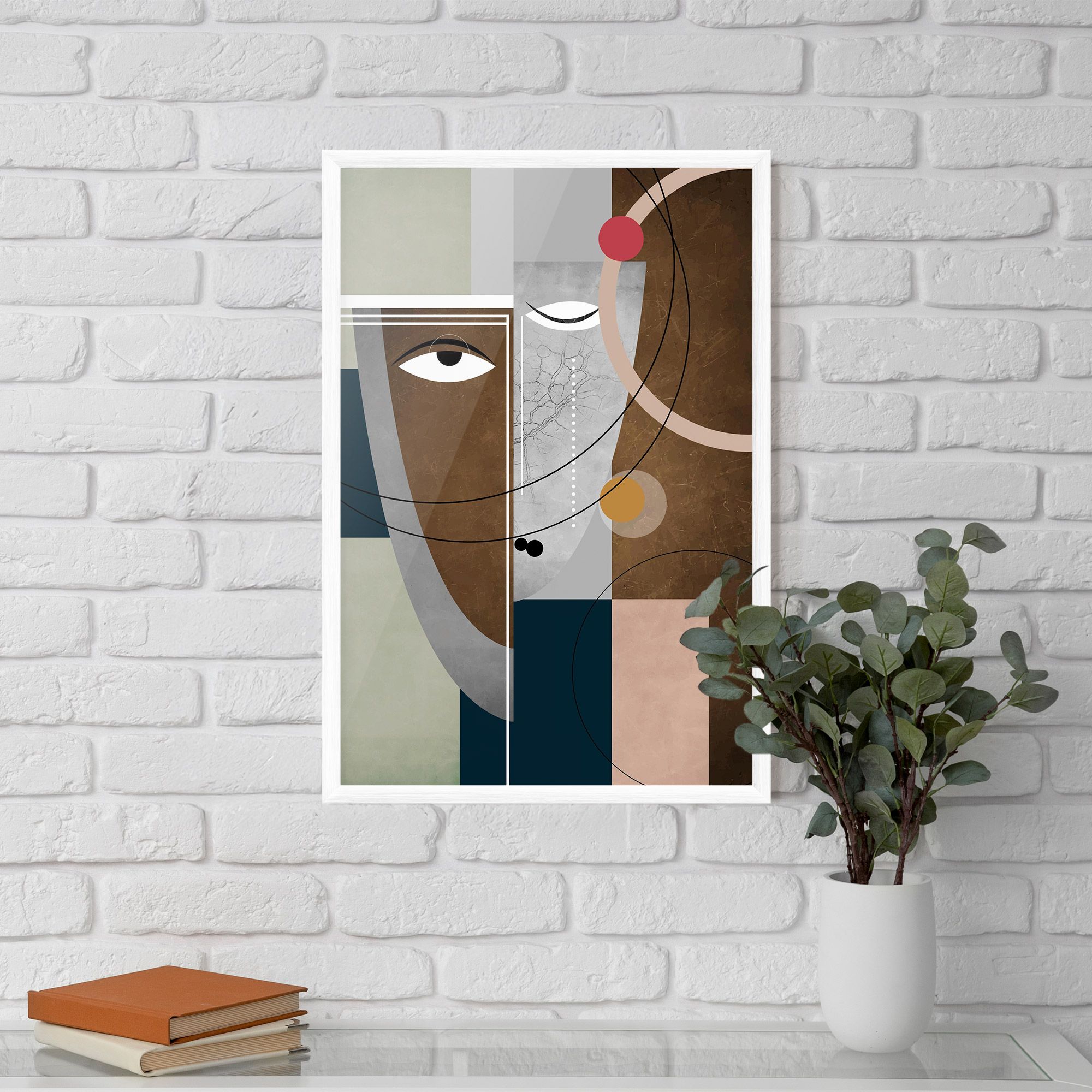 Abstract Brown Face mockup 5