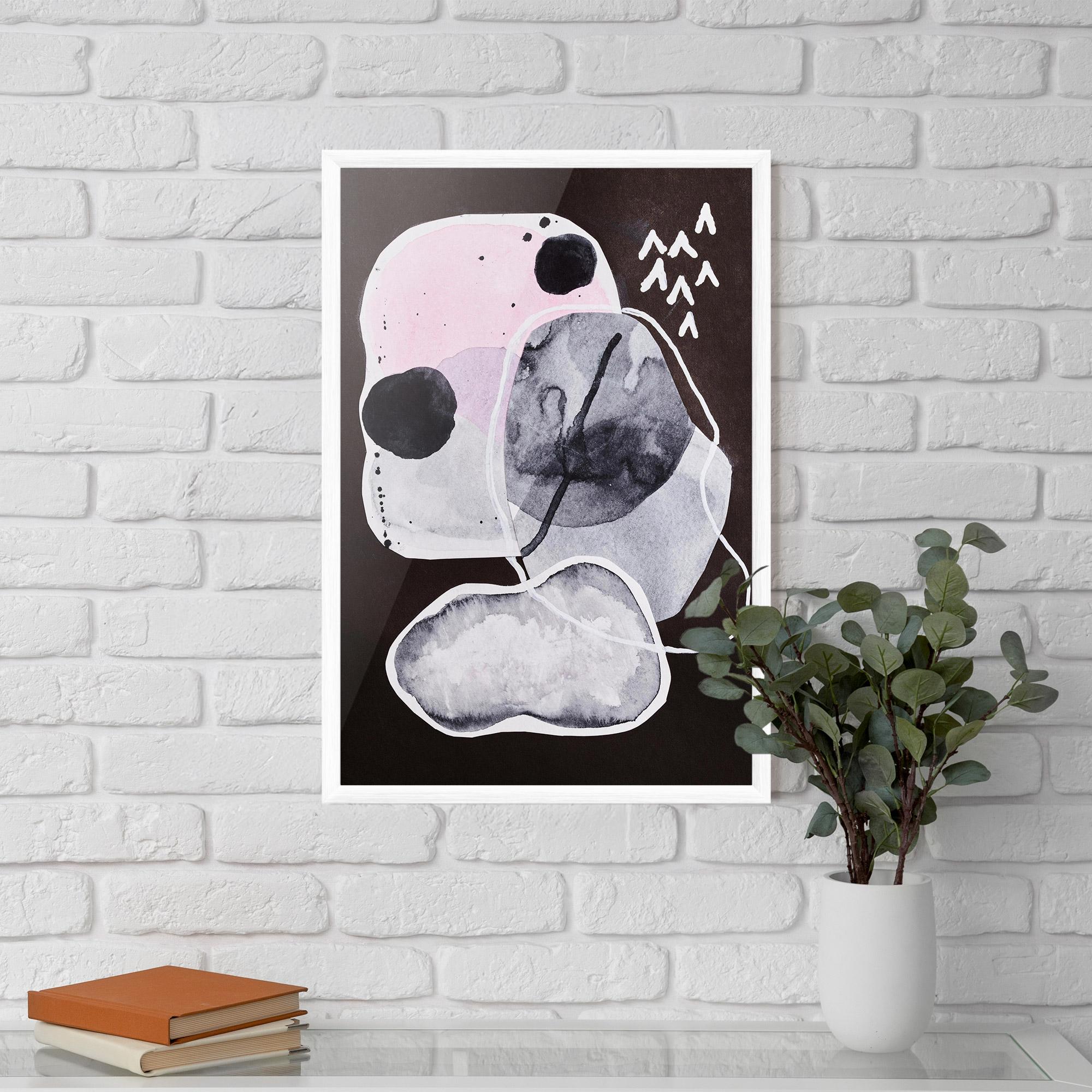 Poster Înrămat Abstract Collage mockup 5