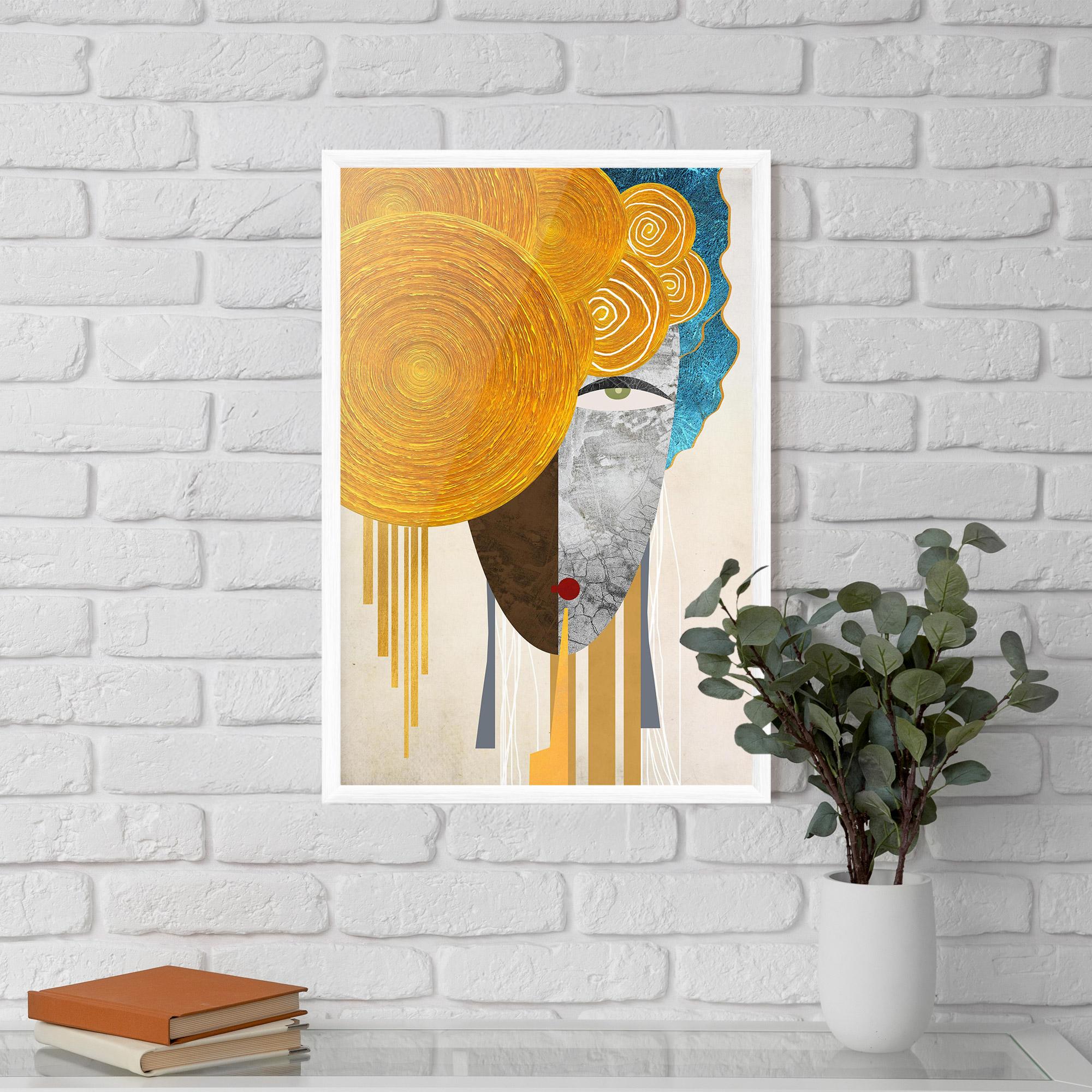 Poster Înrămat Abstract Grey Face 1 mockup 5