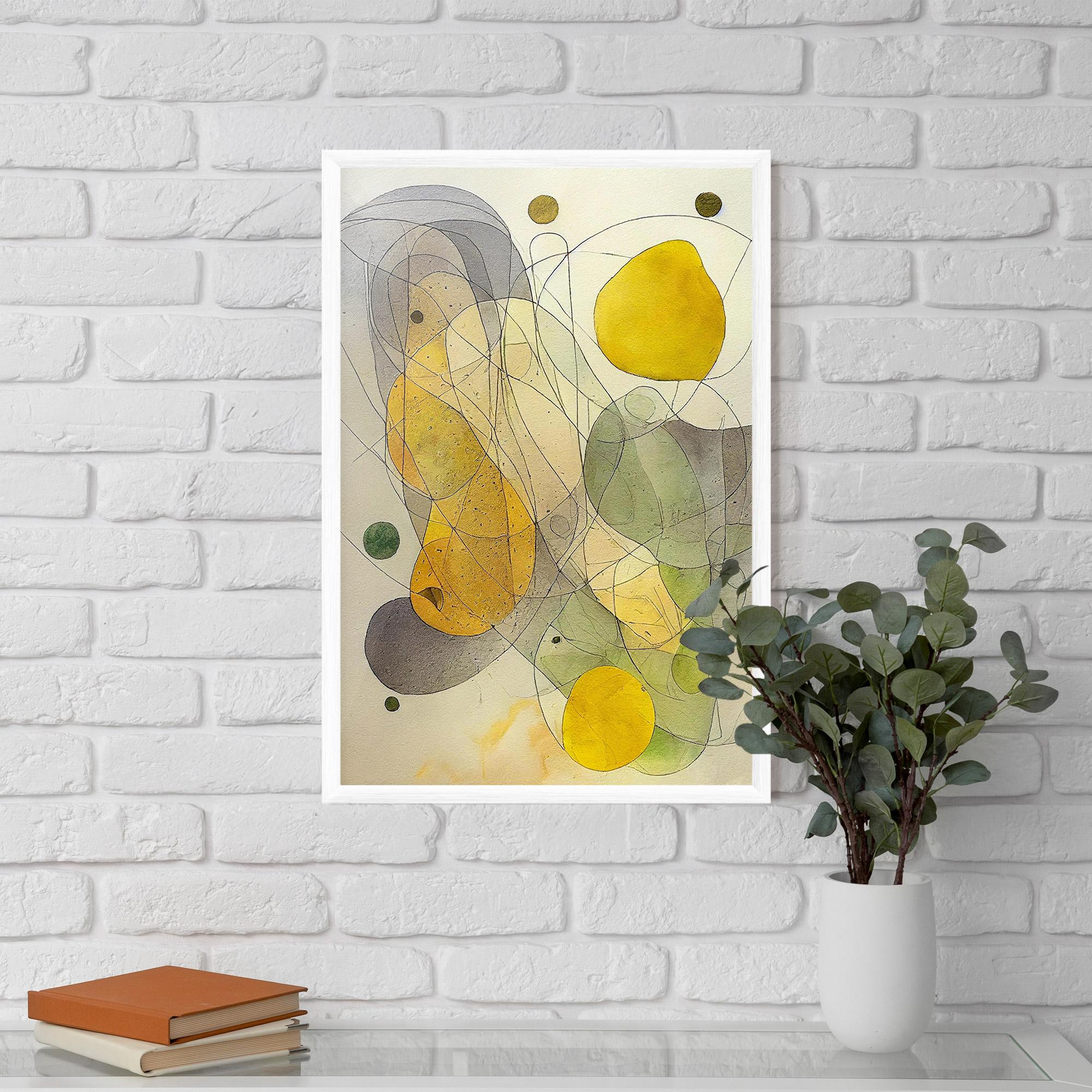 Poster Înrămat Abstract Lemons mockup 5