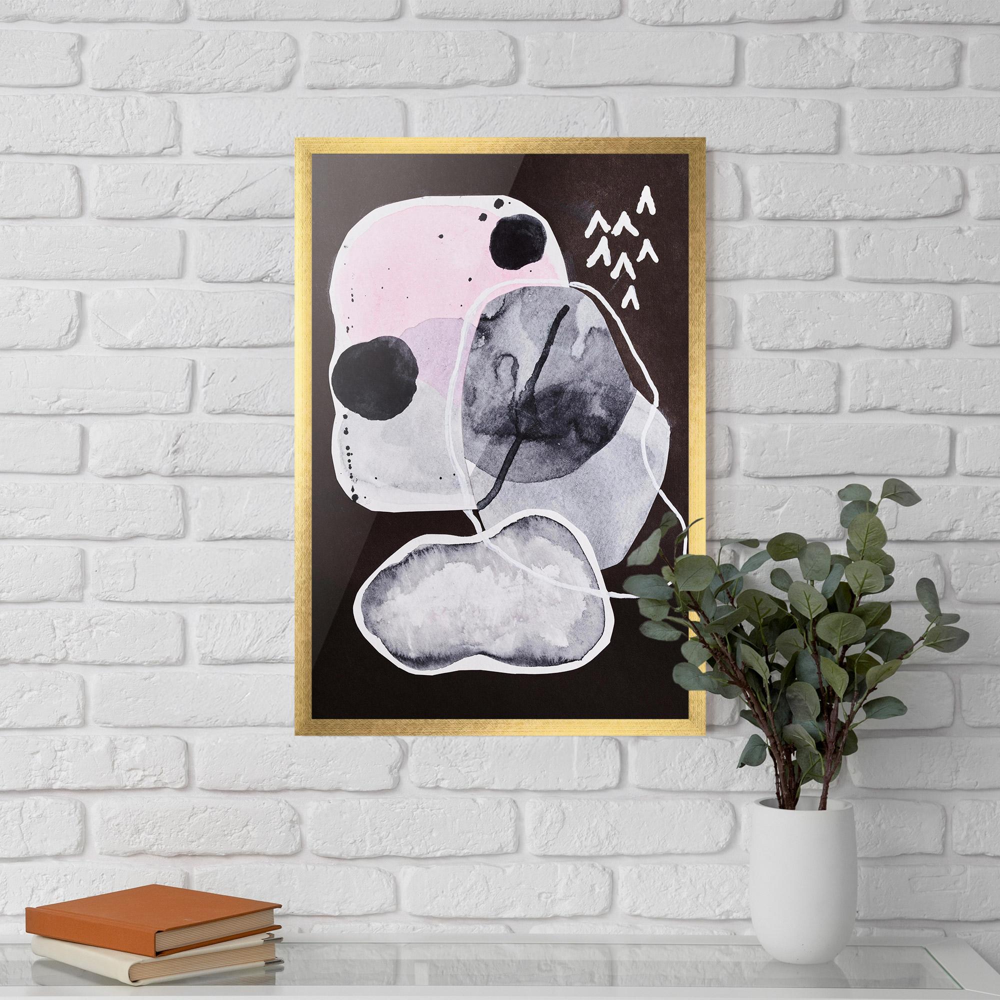 Poster Înrămat Abstract Collage mockup 5