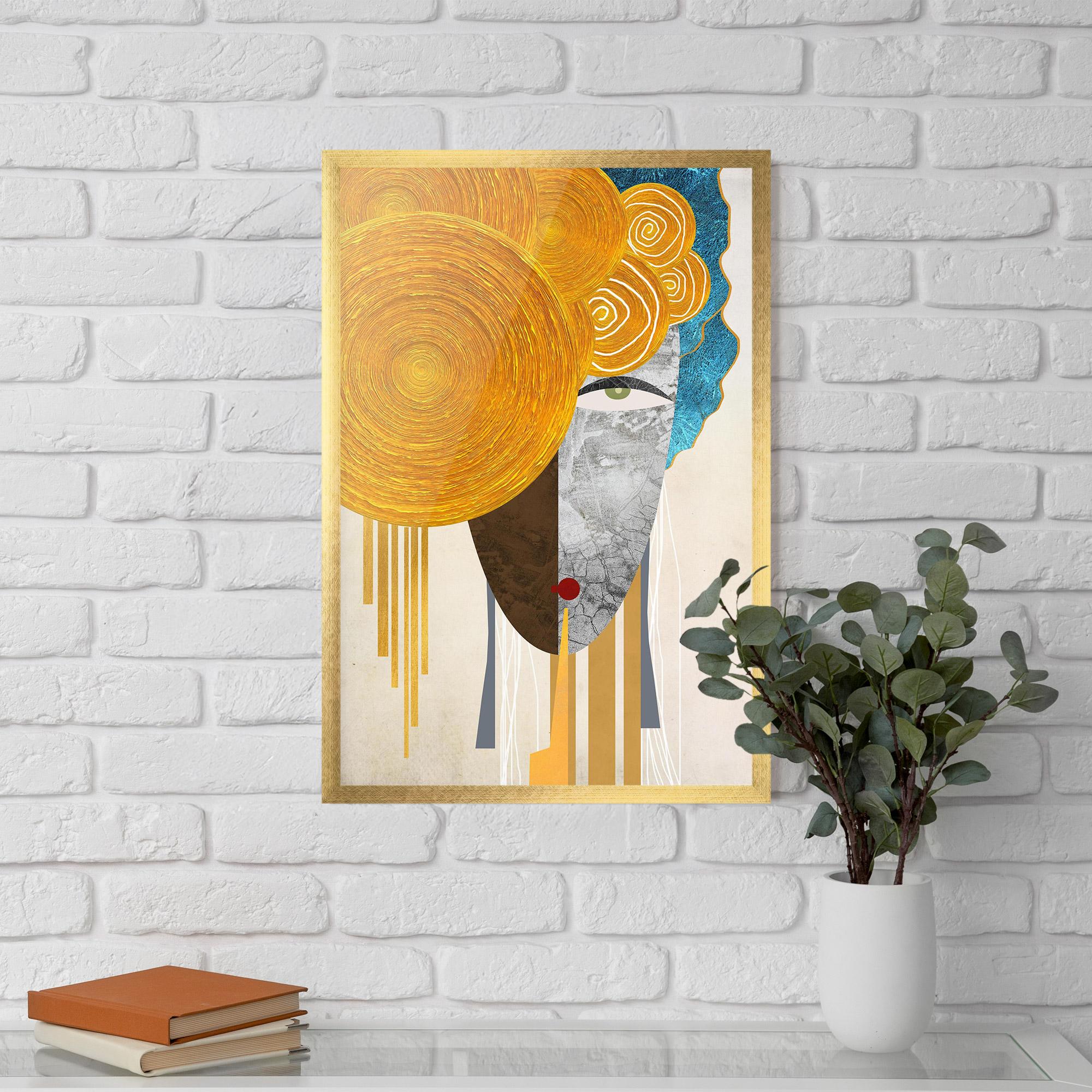 Poster Înrămat Abstract Grey Face 1 mockup 5