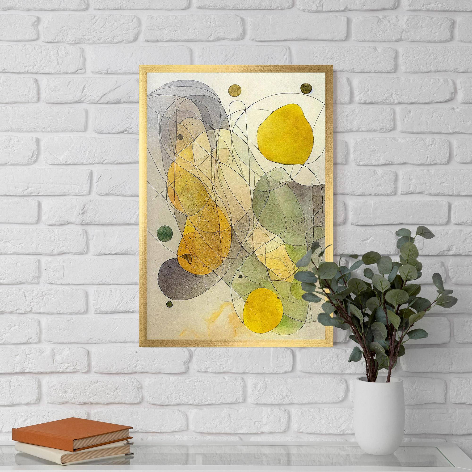 Poster Înrămat Abstract Lemons mockup 5