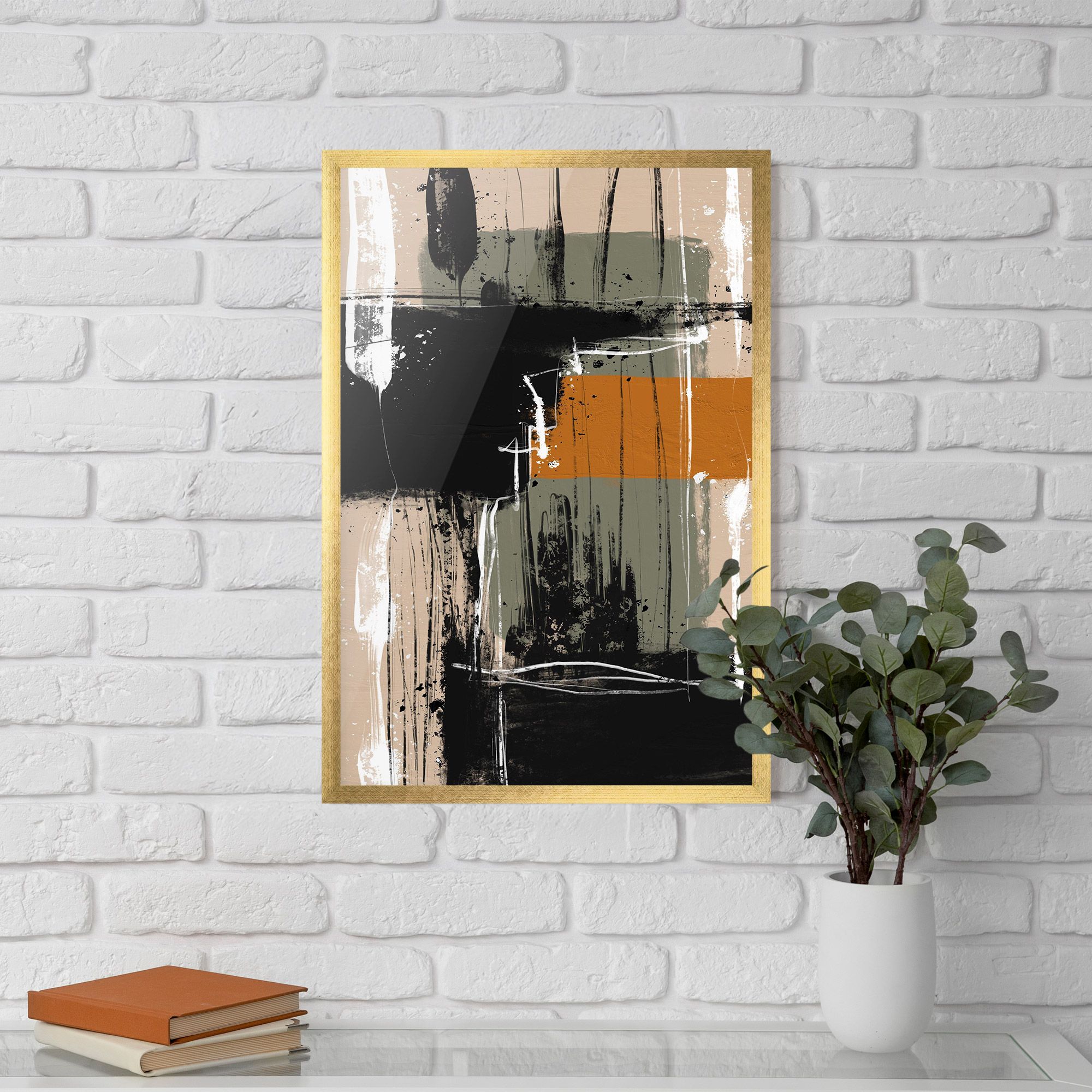 Modern Oil Painting With White mockup 5