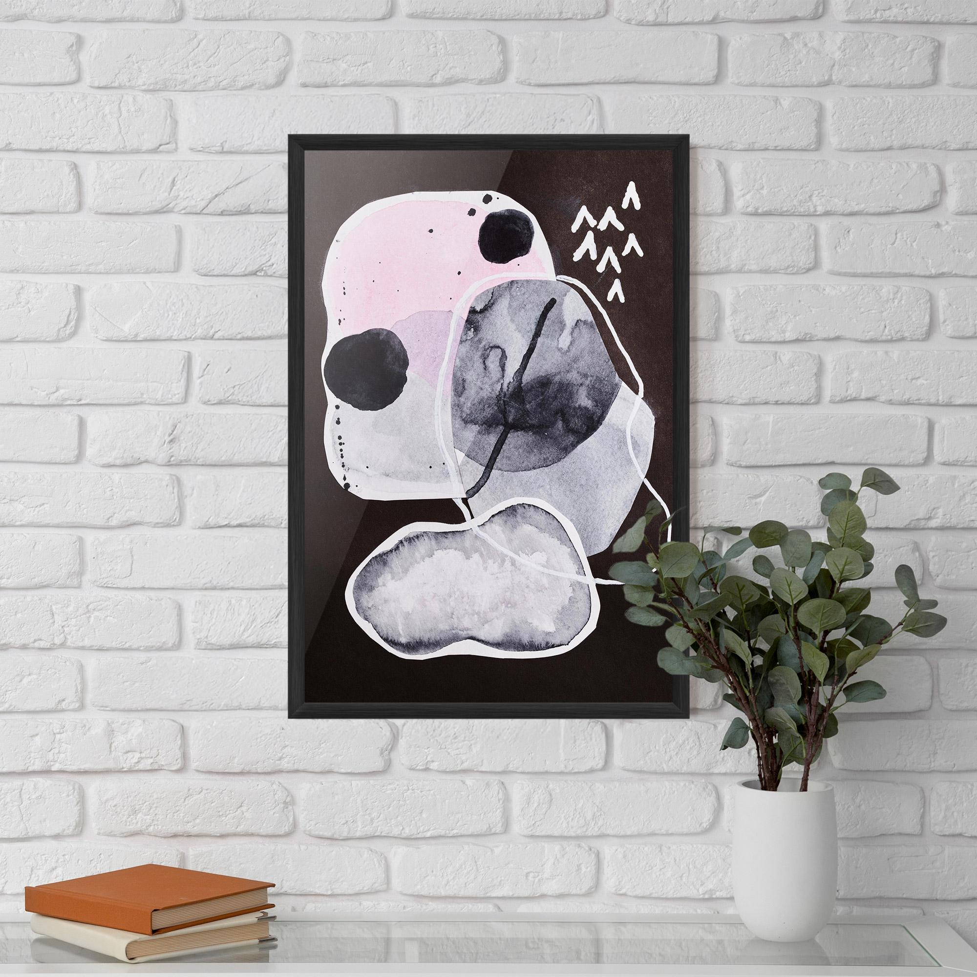 Poster Înrămat Abstract Collage mockup 5