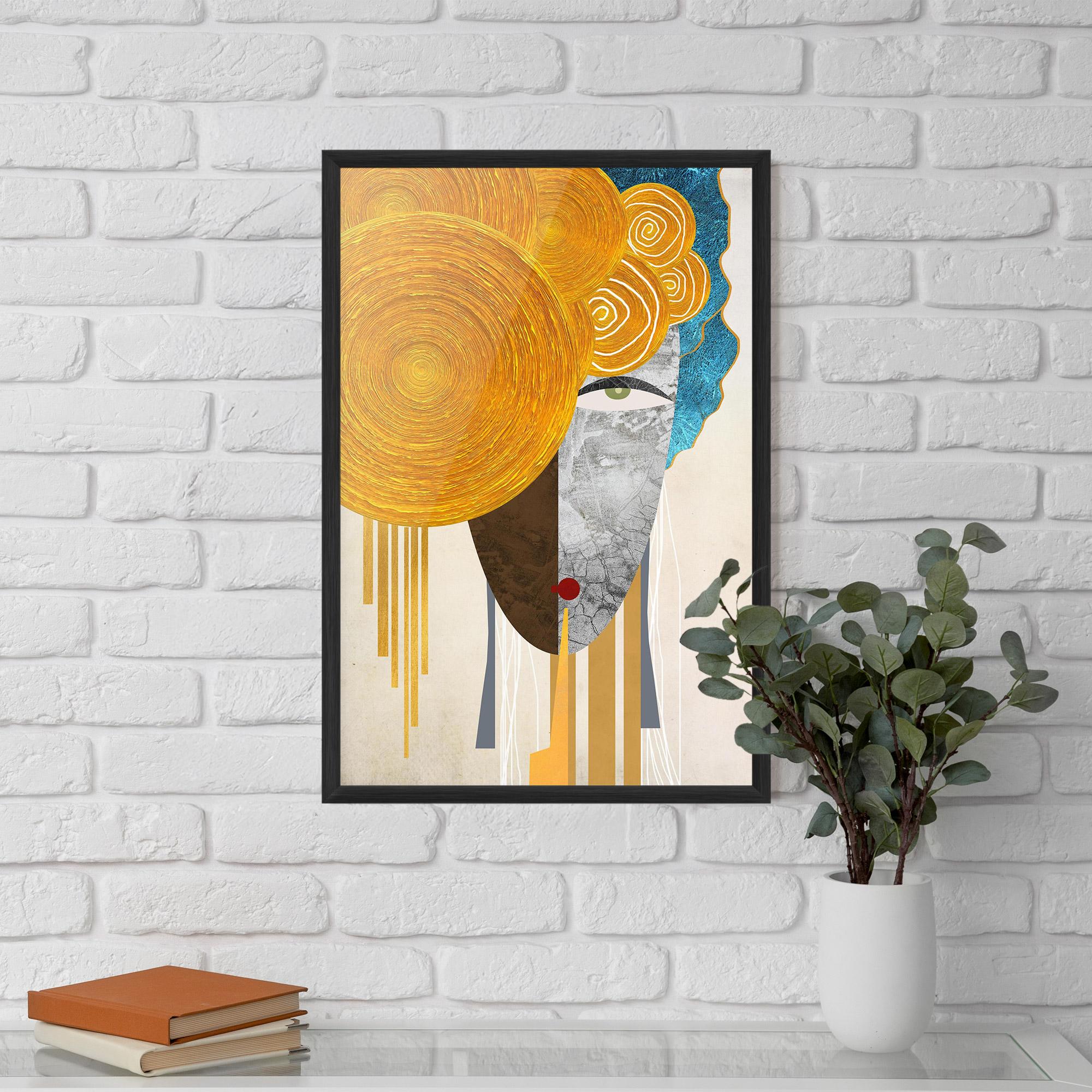 Poster Înrămat Abstract Grey Face 1 mockup 5