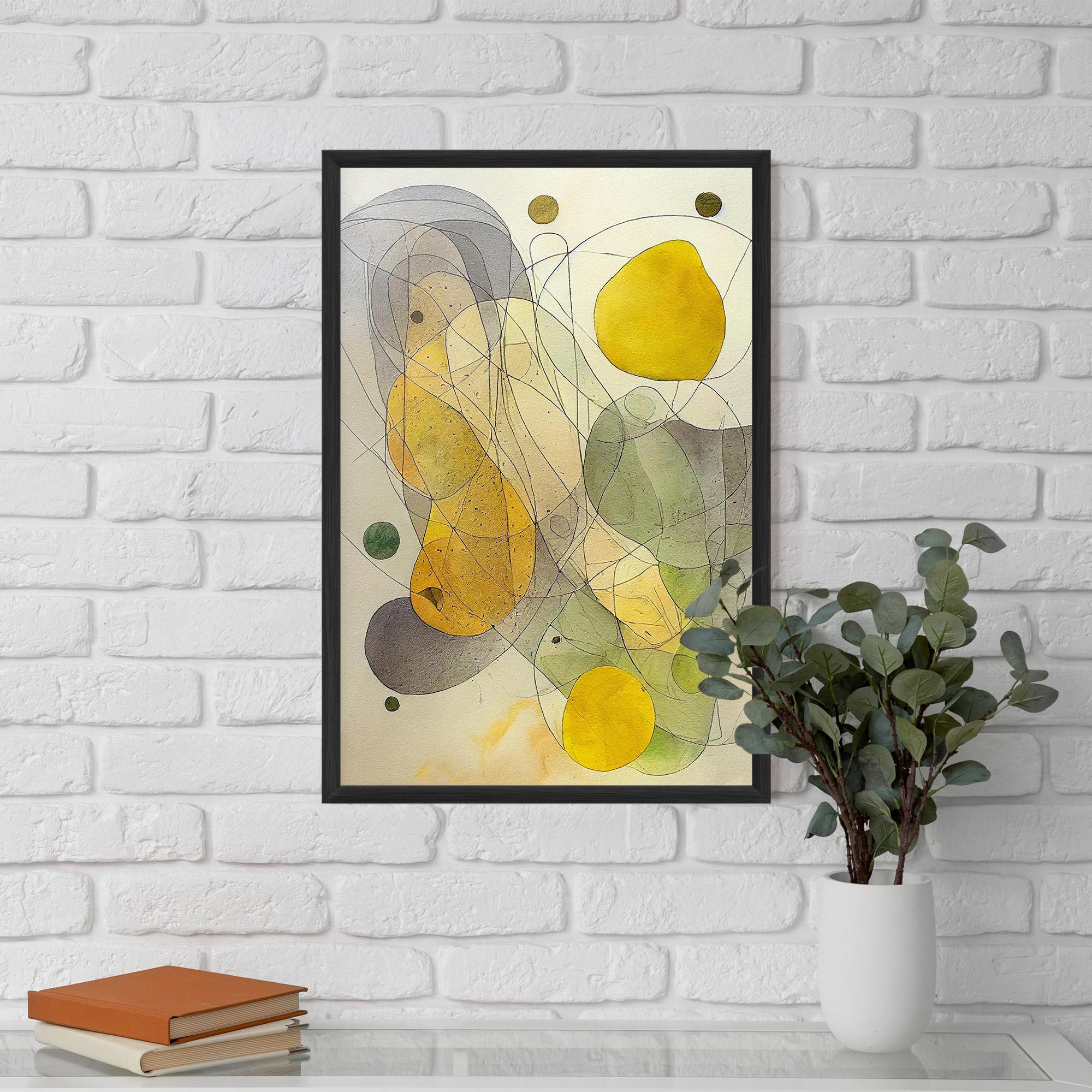 Poster Înrămat Abstract Lemons mockup 5