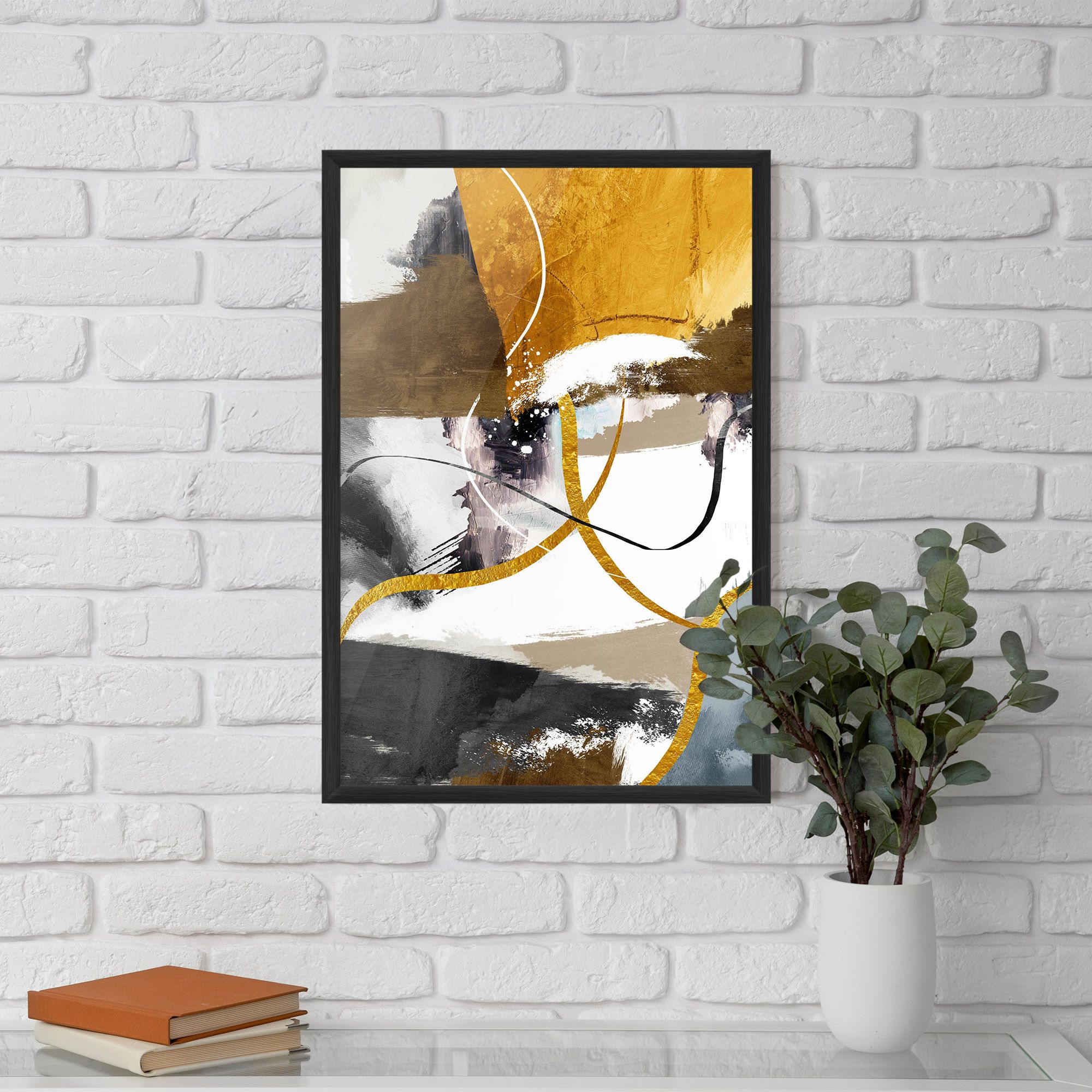 Chaotic Golden Painting mockup 5
