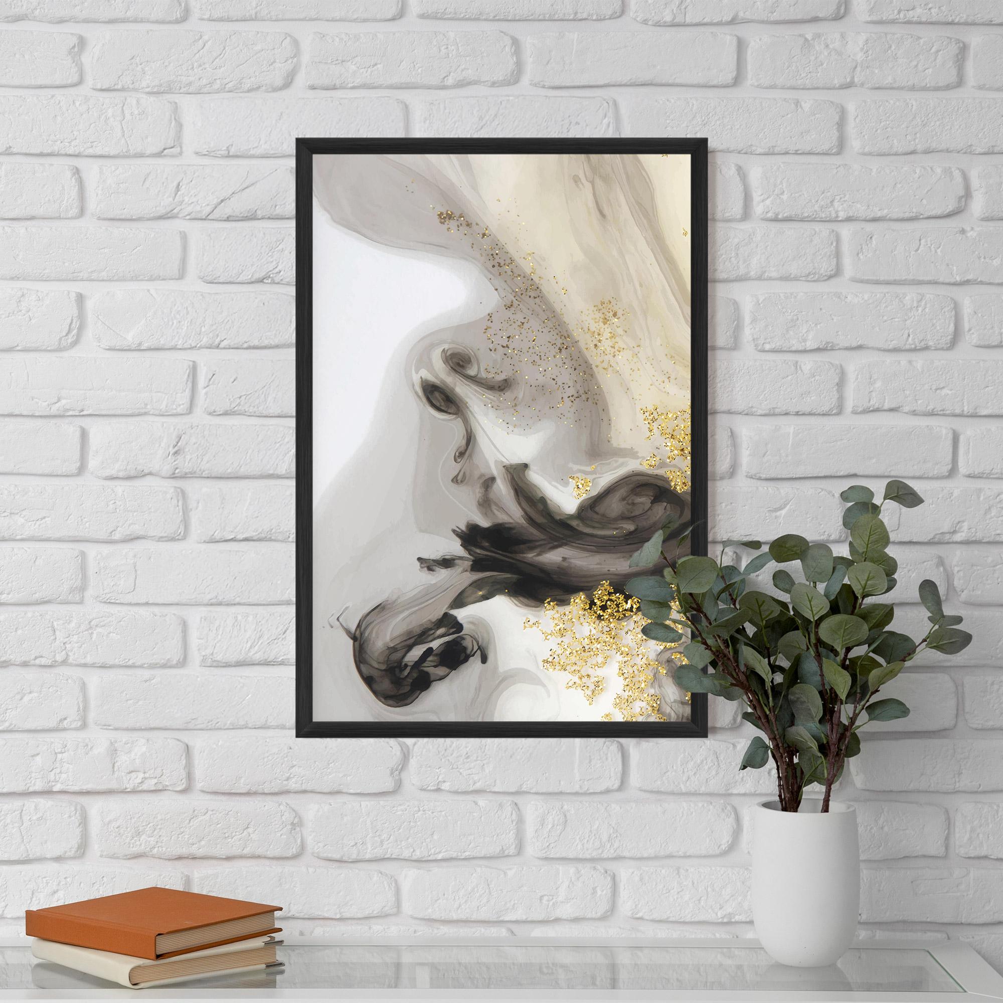 Poster Înrămat Gold Glitter Watercolor mockup 5