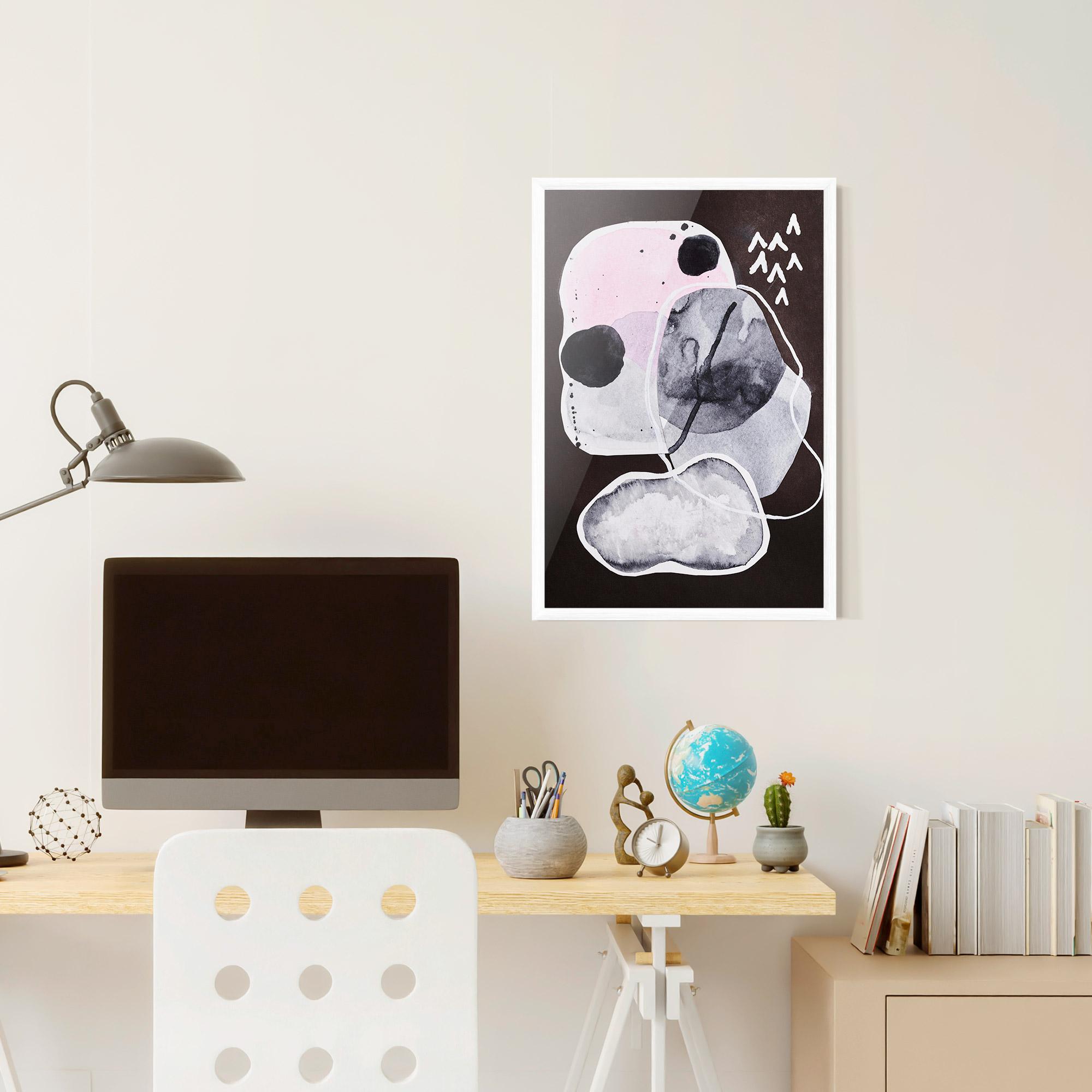 Poster Înrămat Abstract Collage mockup 6