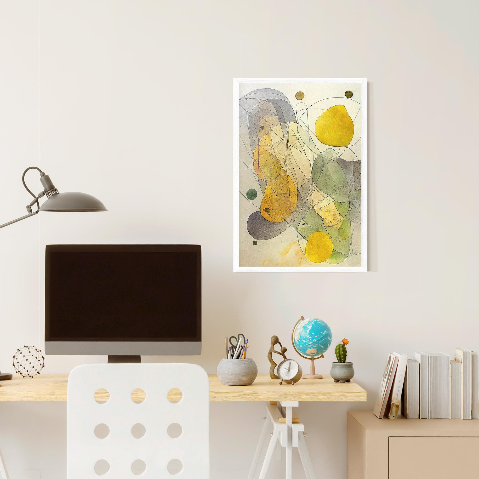 Poster Înrămat Abstract Lemons mockup 6