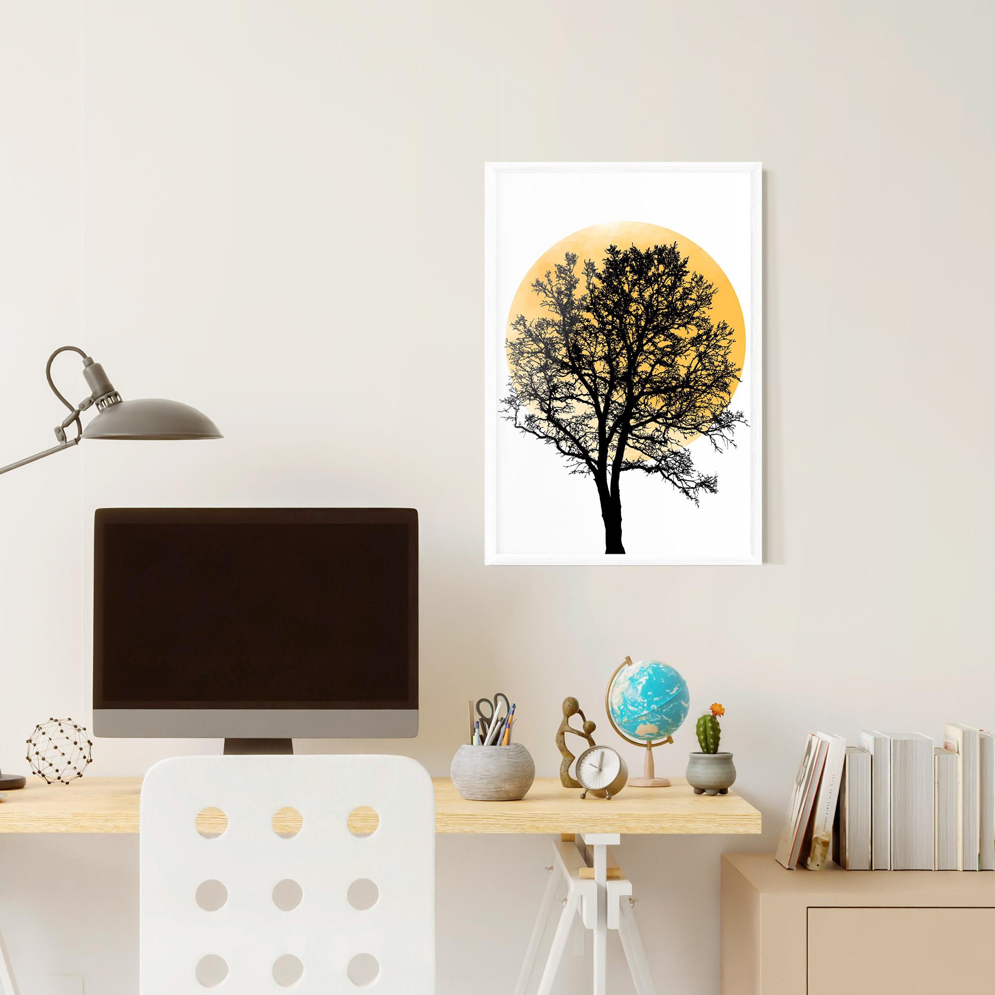 Poster Înrămat Orange Sun 01 mockup 6