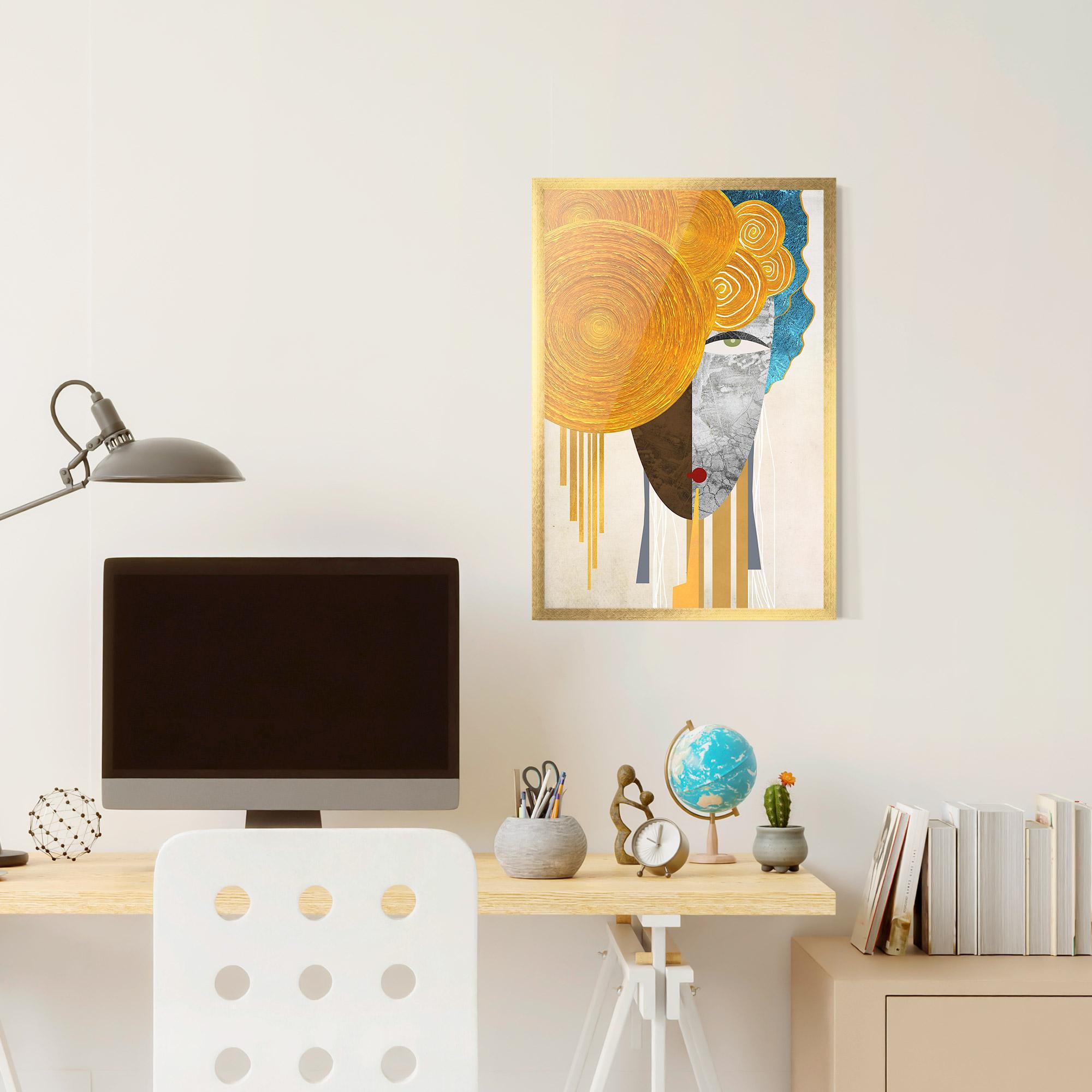 Poster Înrămat Abstract Grey Face 1 mockup 6