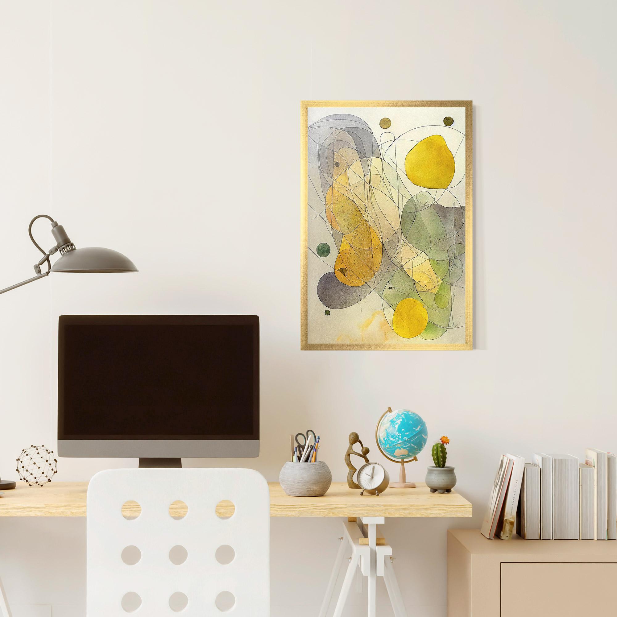 Poster Înrămat Abstract Lemons mockup 6