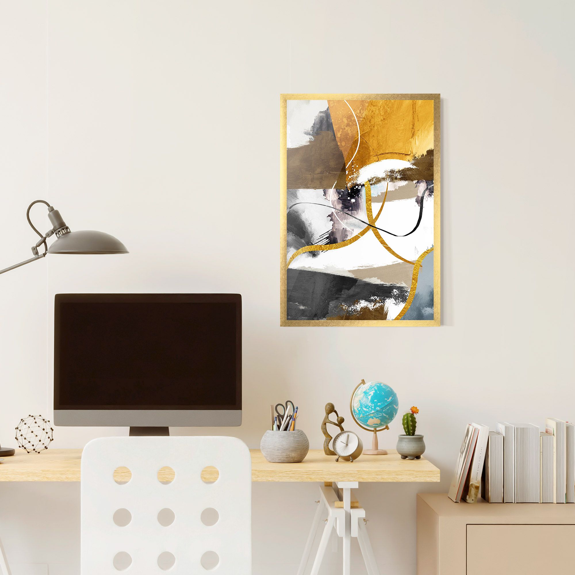 Chaotic Golden Painting mockup 6