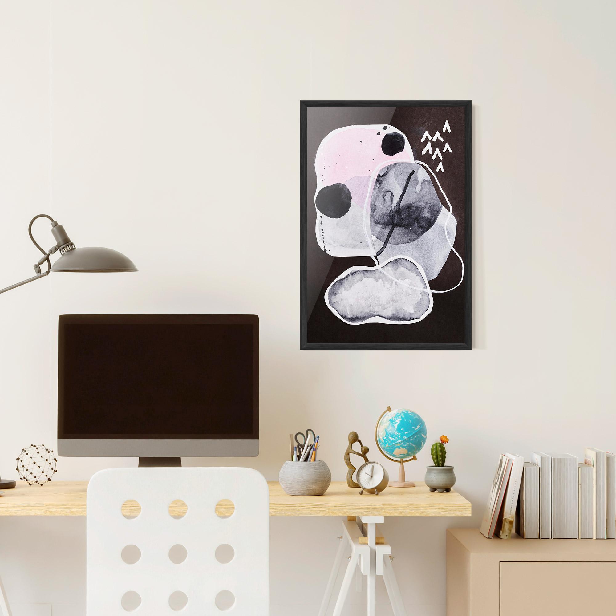 Poster Înrămat Abstract Collage mockup 6