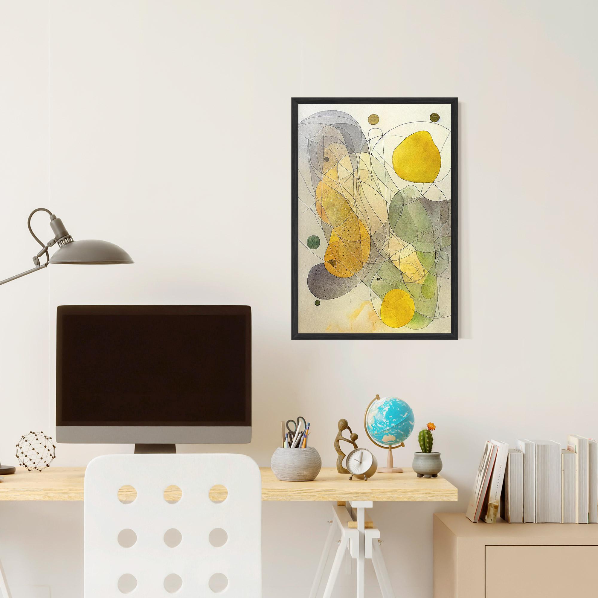 Poster Înrămat Abstract Lemons mockup 6