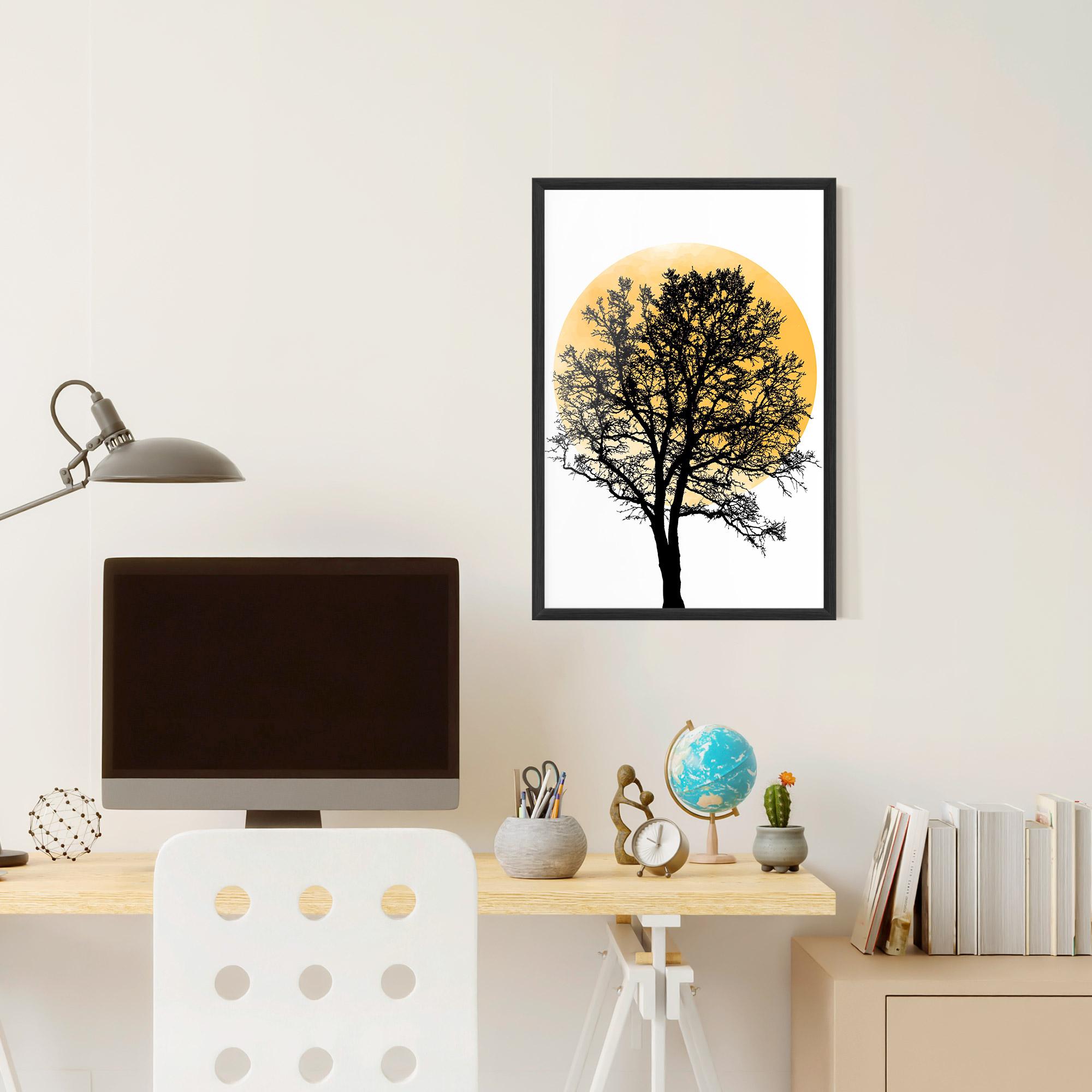 Poster Înrămat Orange Sun 01 mockup 6