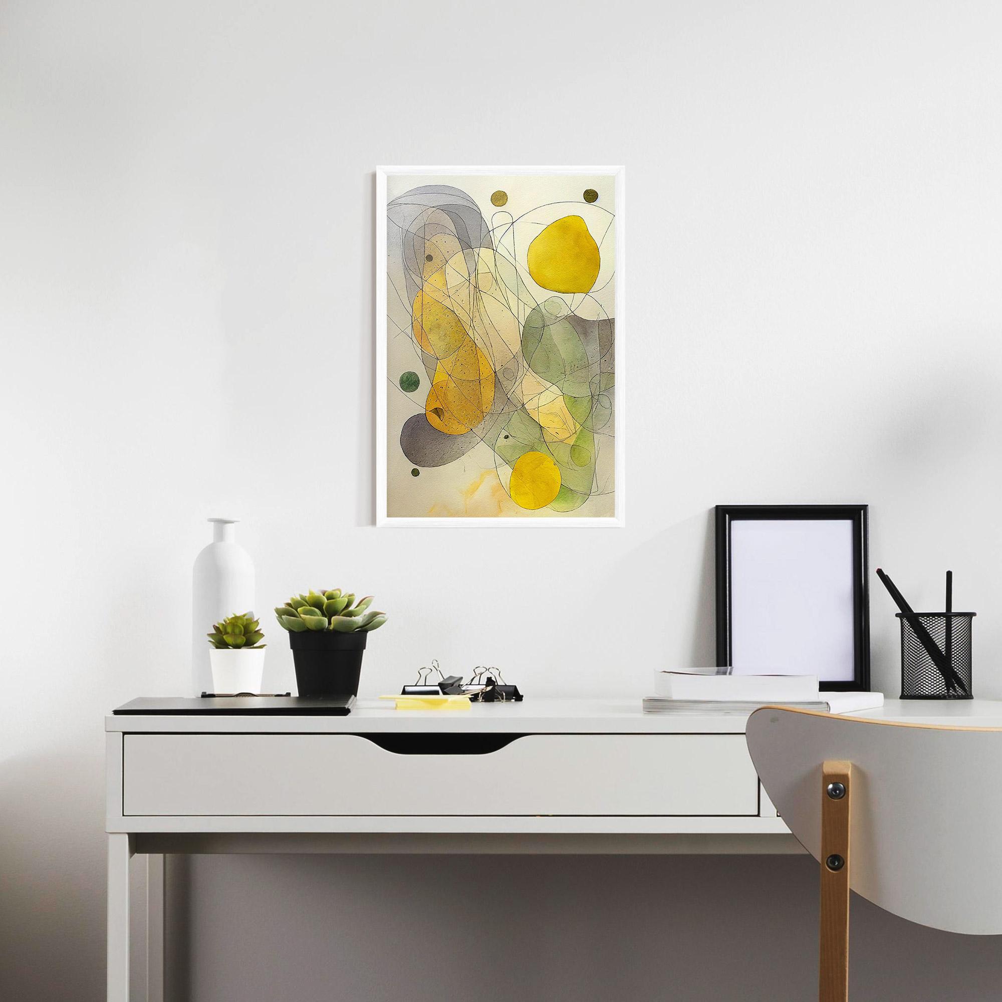 Poster Înrămat Abstract Lemons mockup 7