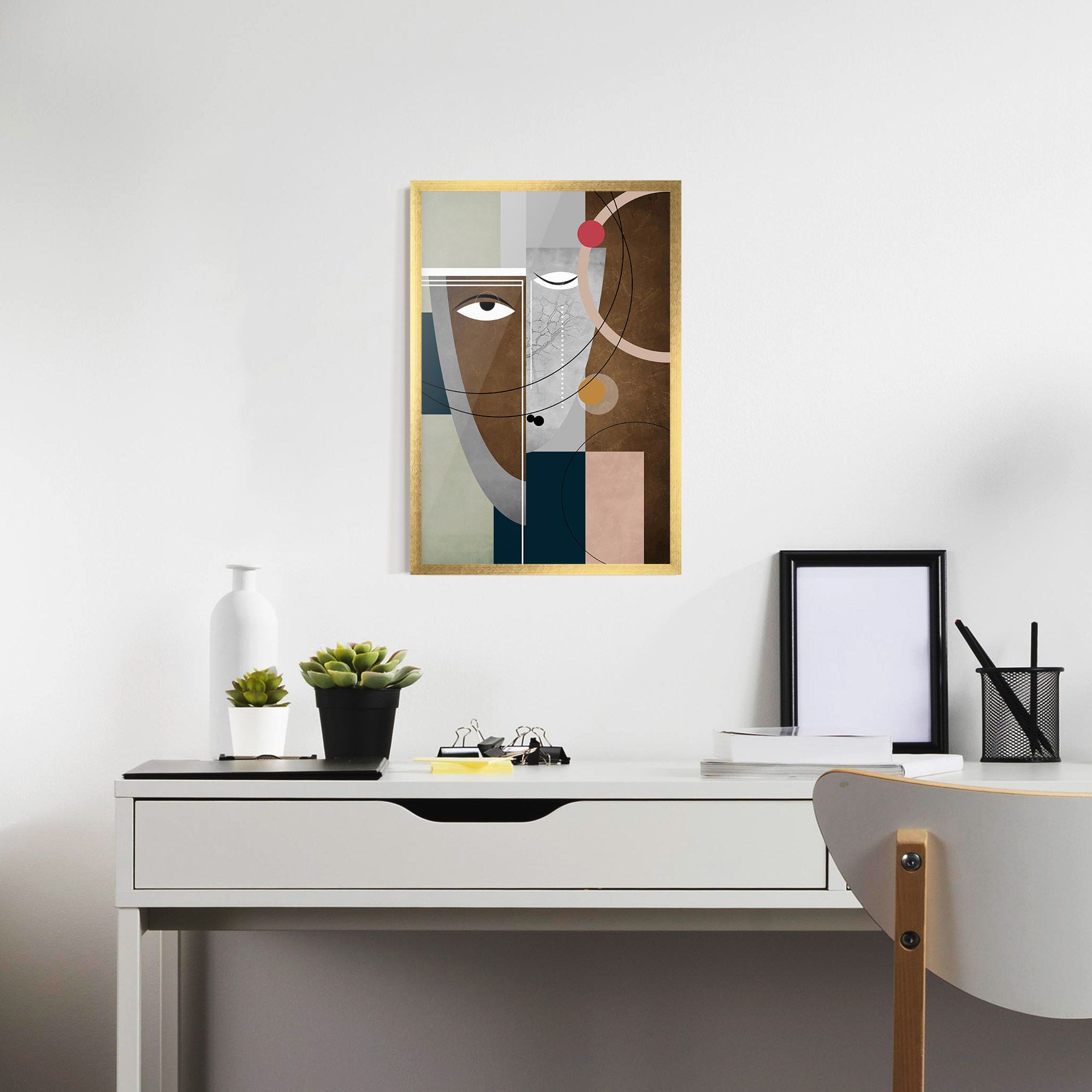 Abstract Brown Face mockup 7